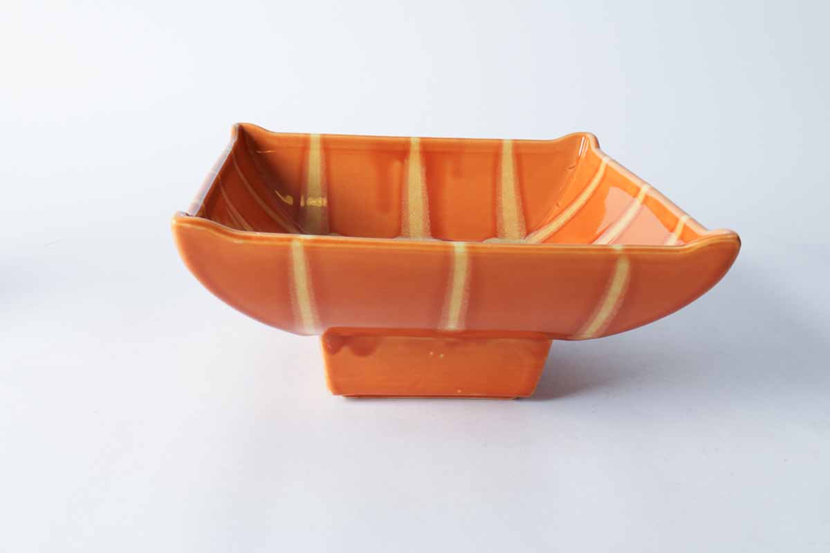 Mid Century Orange Hull Pottery