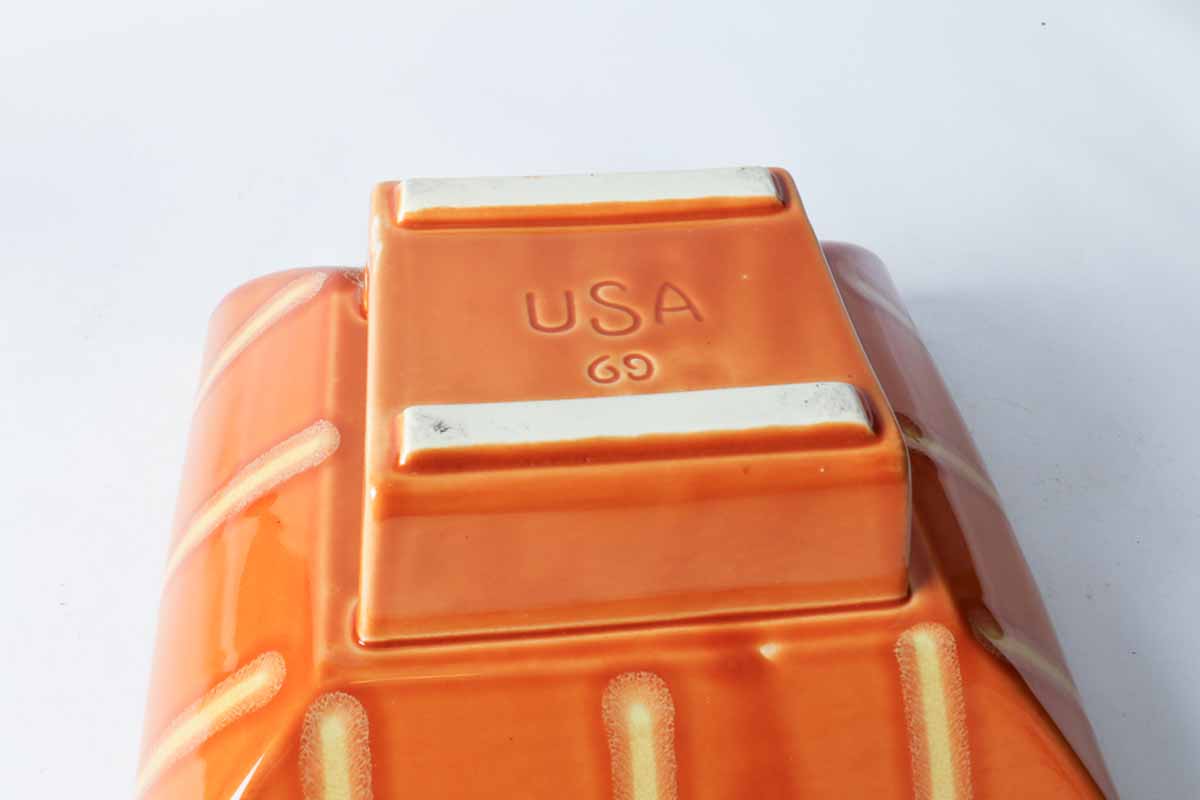 Mid Century Orange Hull Pottery
