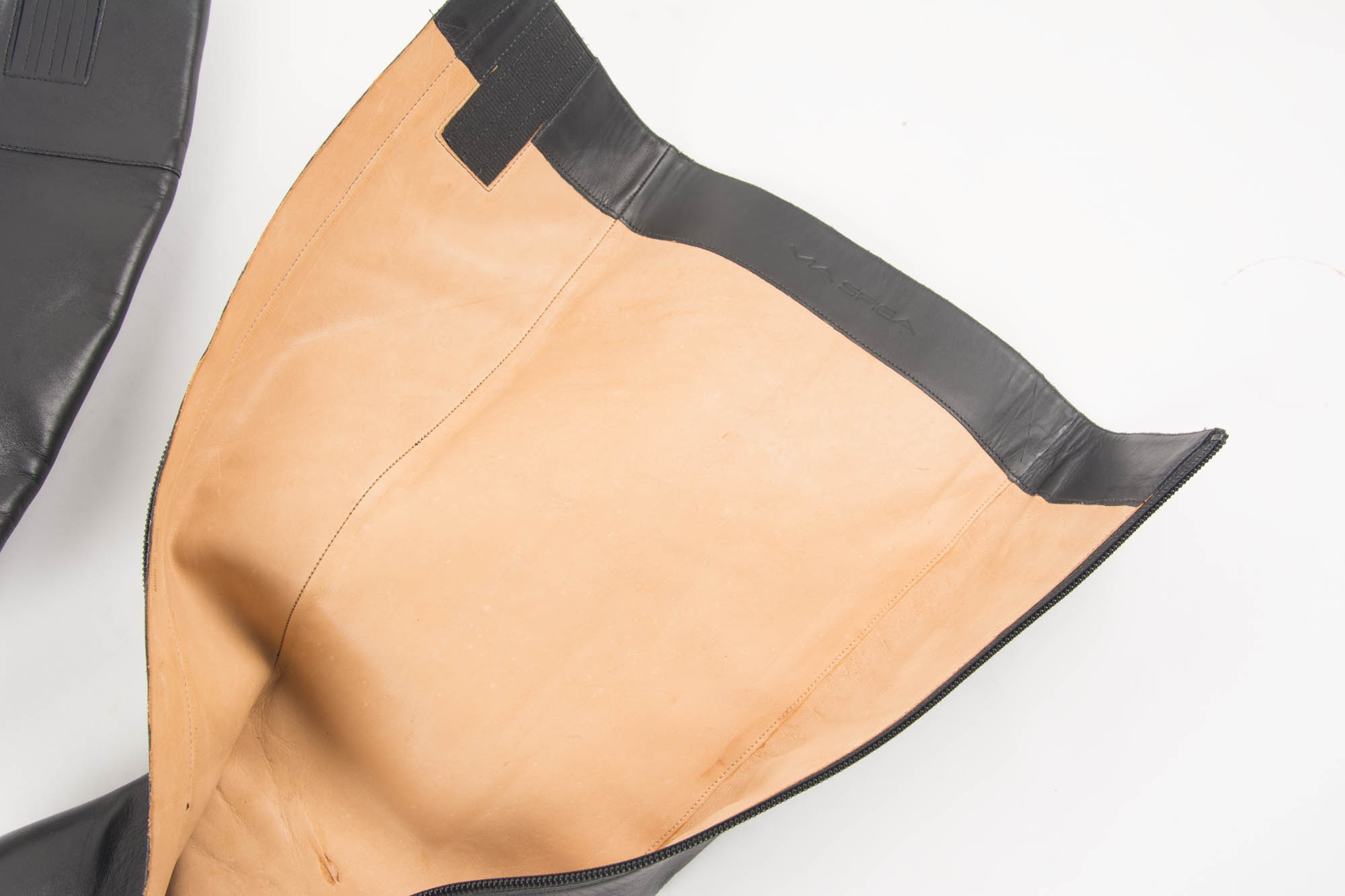 Via Spiga Stiletto Heel Black Leather Boots