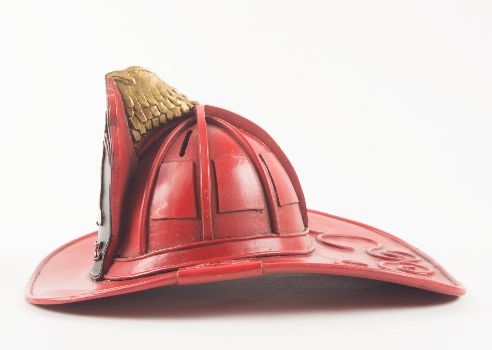 Fire Captain Helmet Coin Bank