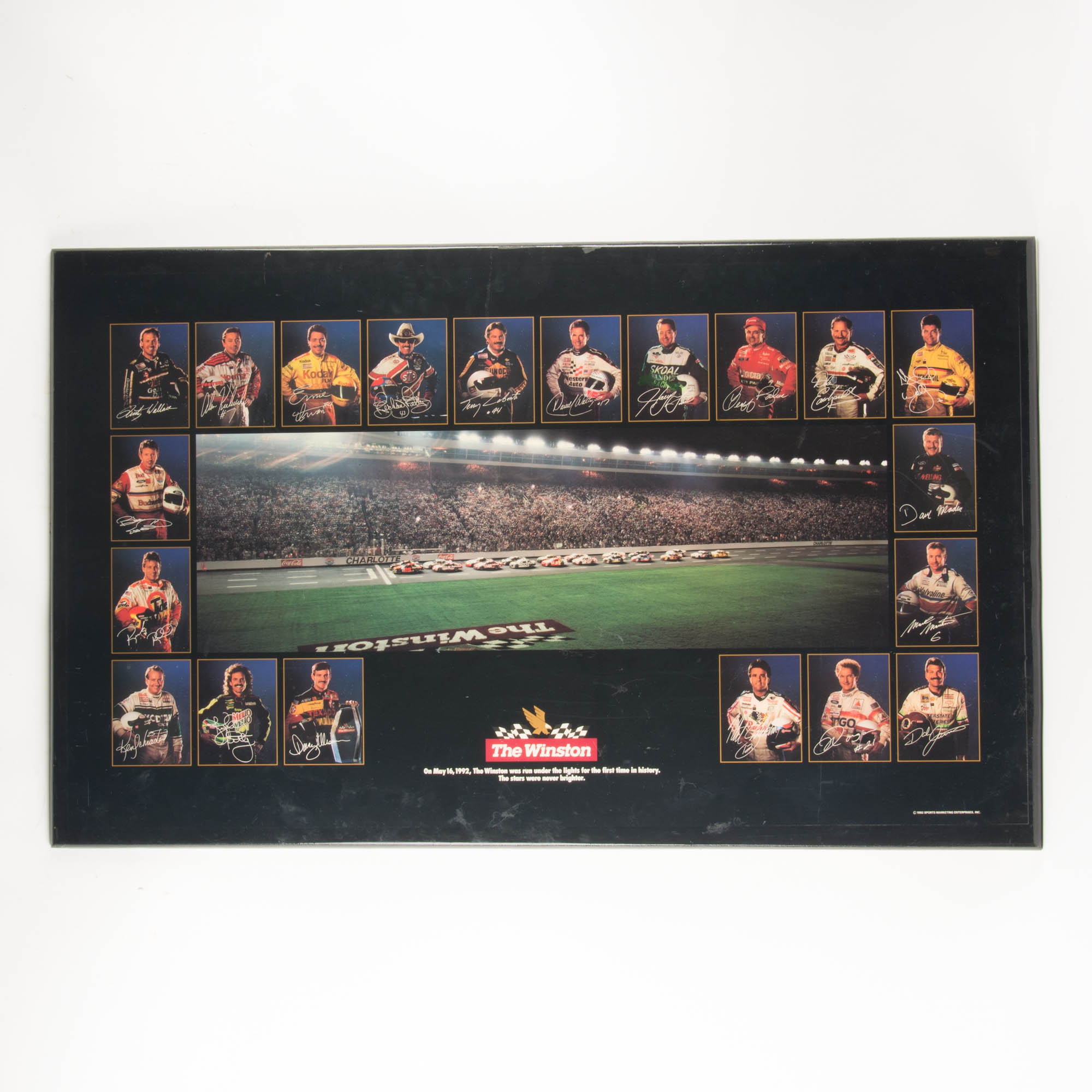 NASCAR 1992 Winston Cup Commemorative Wall Art