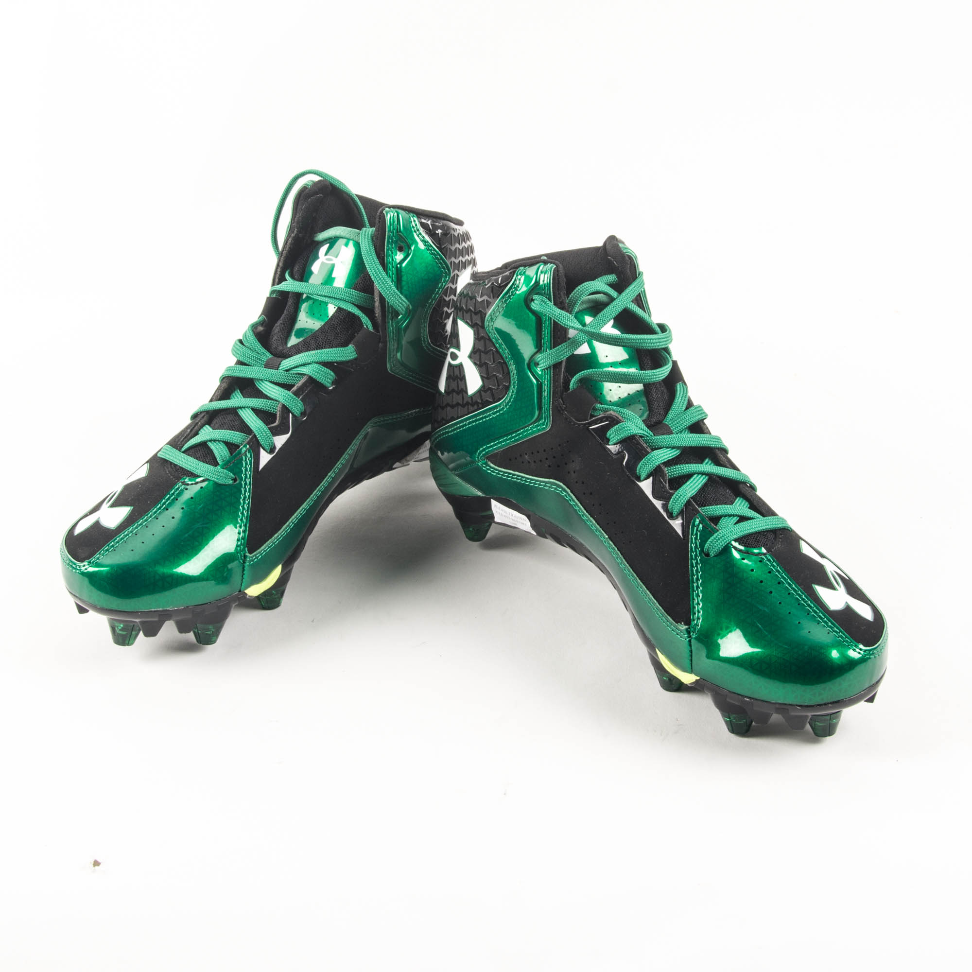 Green Under Armour Football Cleats