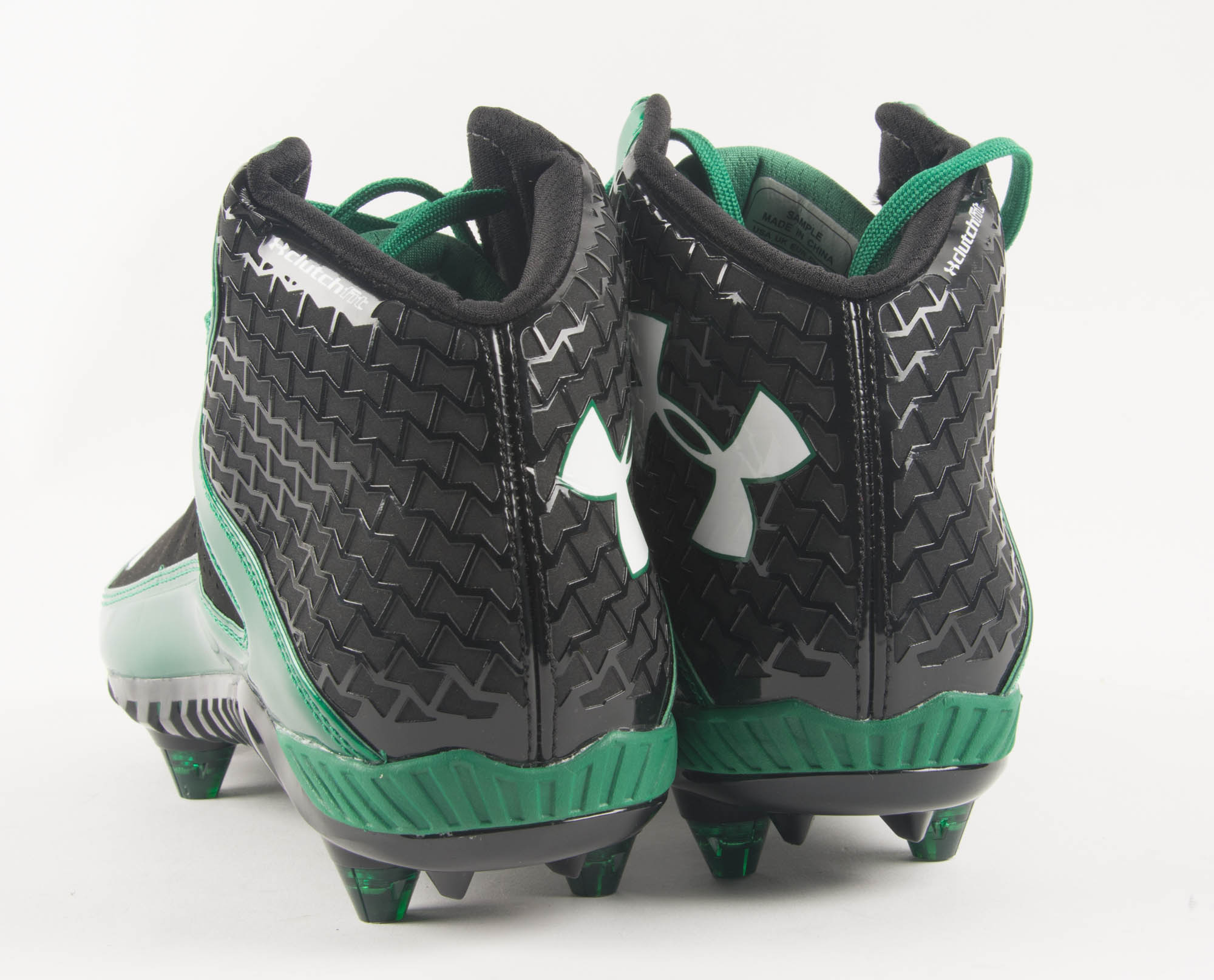 Green Under Armour Football Cleats