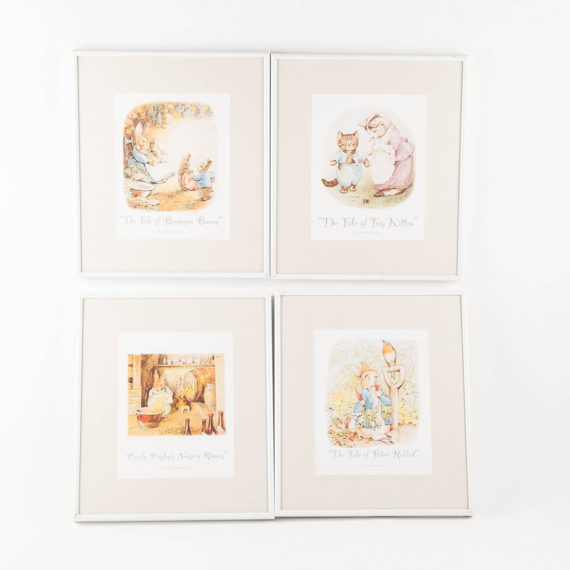 Quartet of Beatrix Potter Nursery Prints