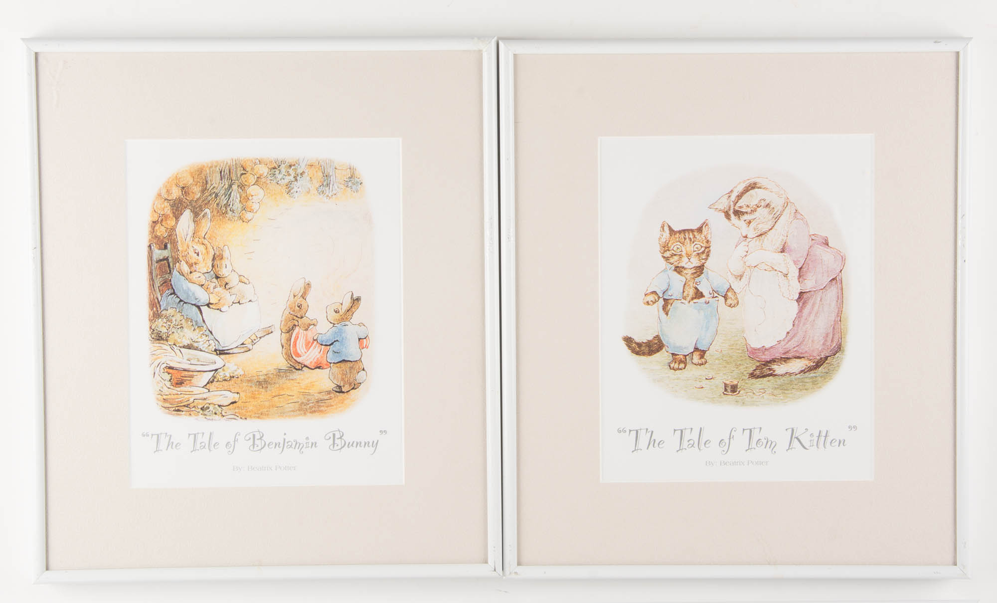 Quartet of Beatrix Potter Nursery Prints