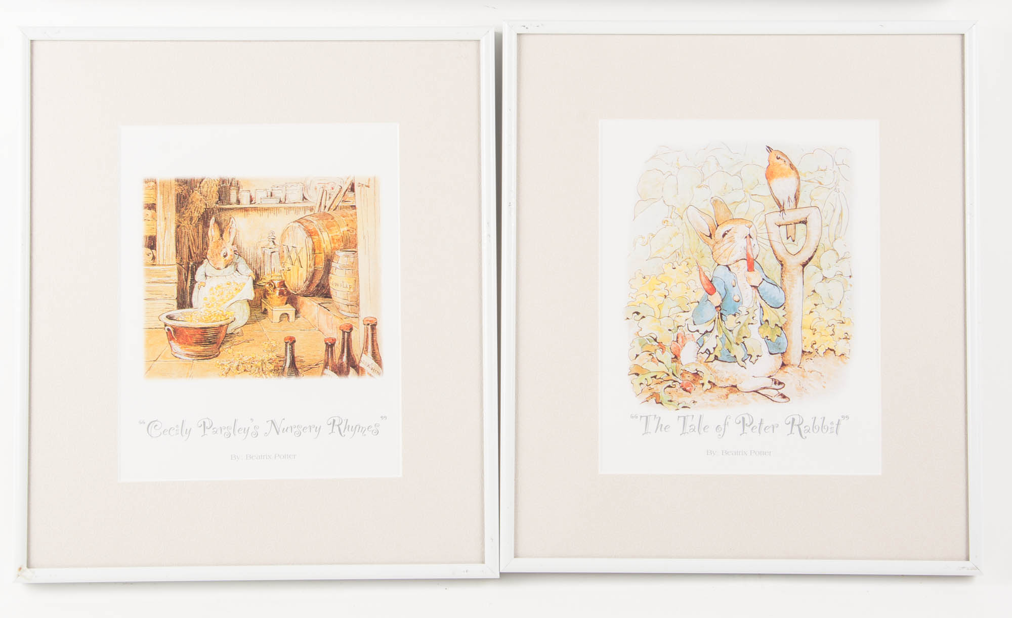 Quartet of Beatrix Potter Nursery Prints