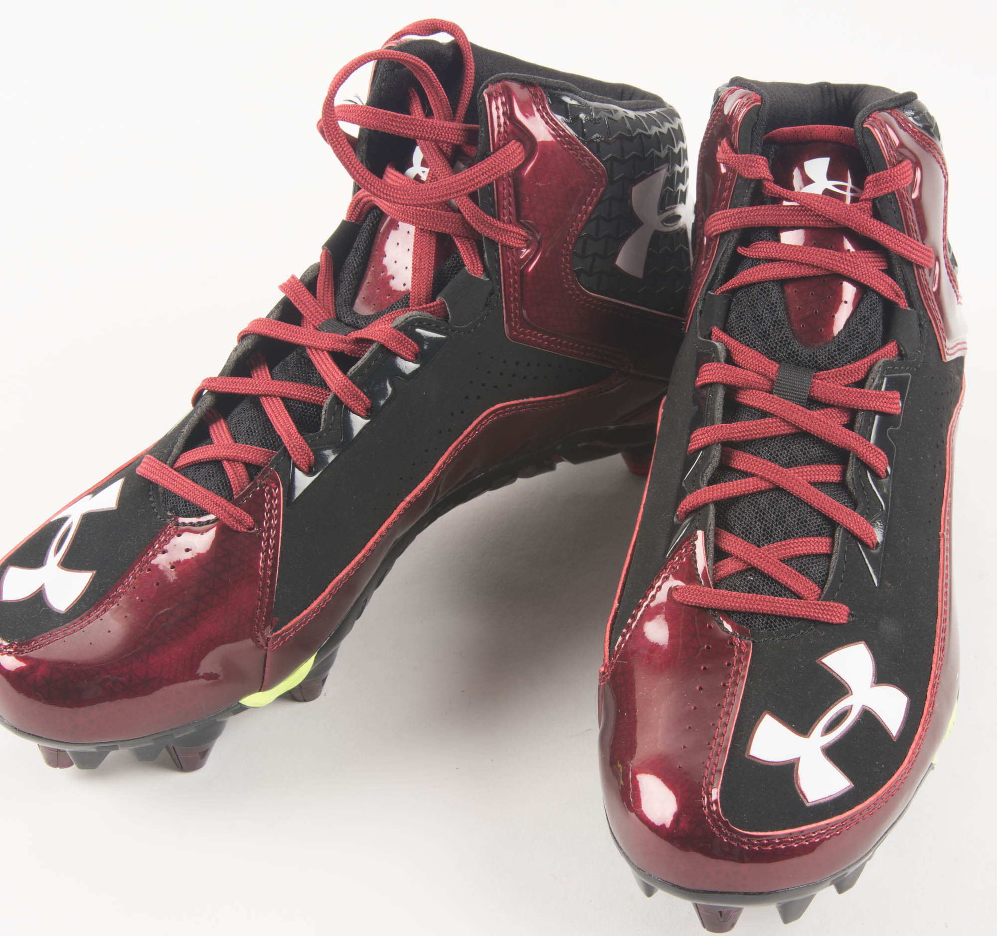 Maroon Under Armour Football Cleats