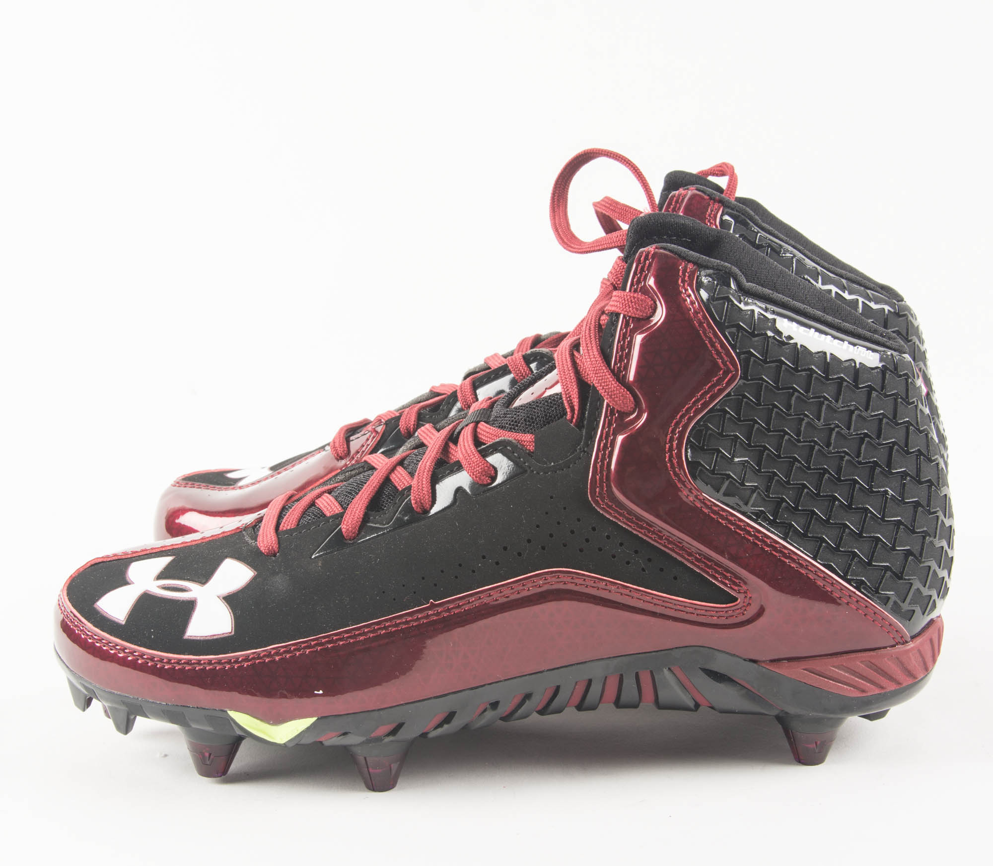 Maroon Under Armour Football Cleats
