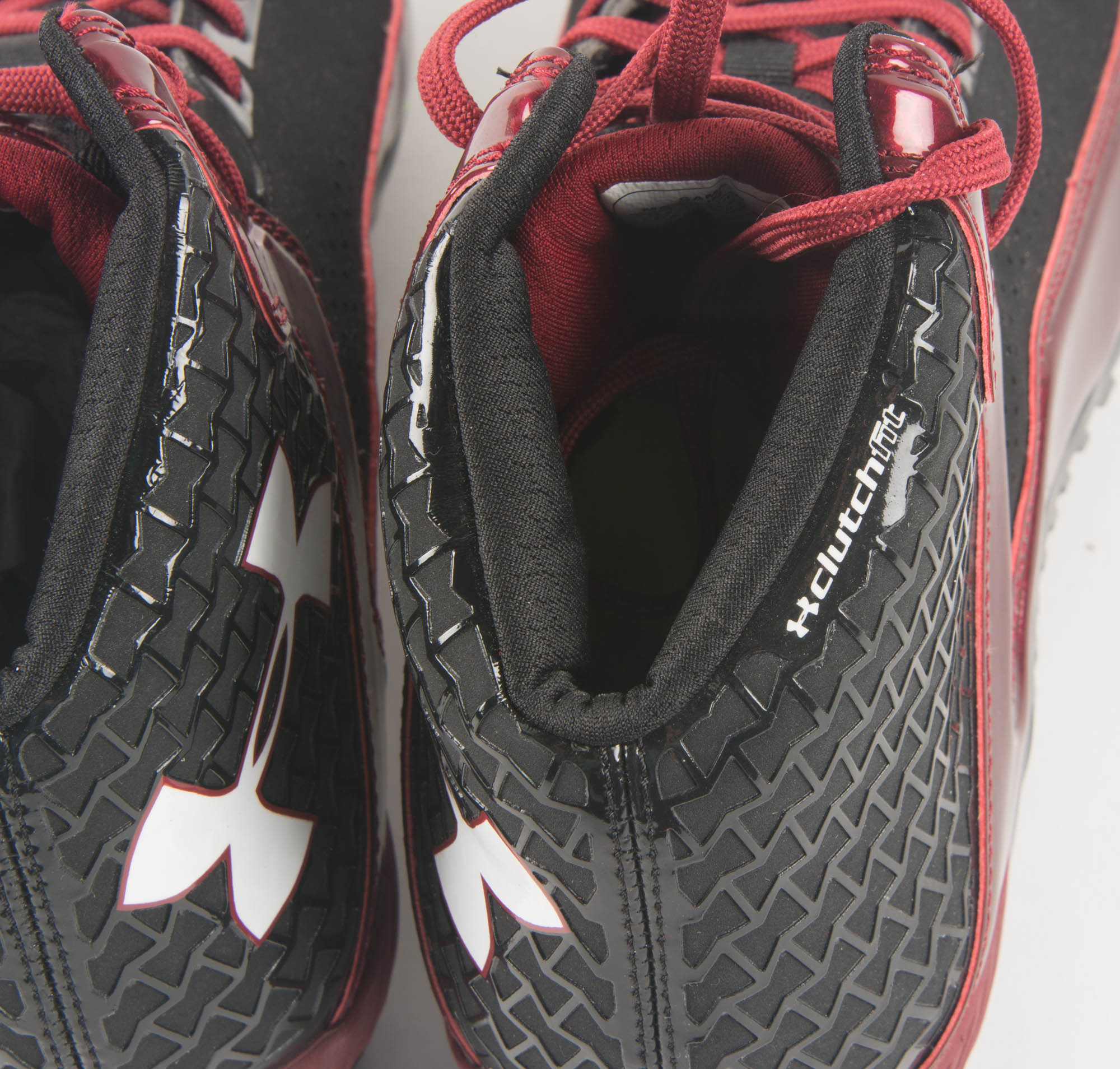 Maroon Under Armour Football Cleats