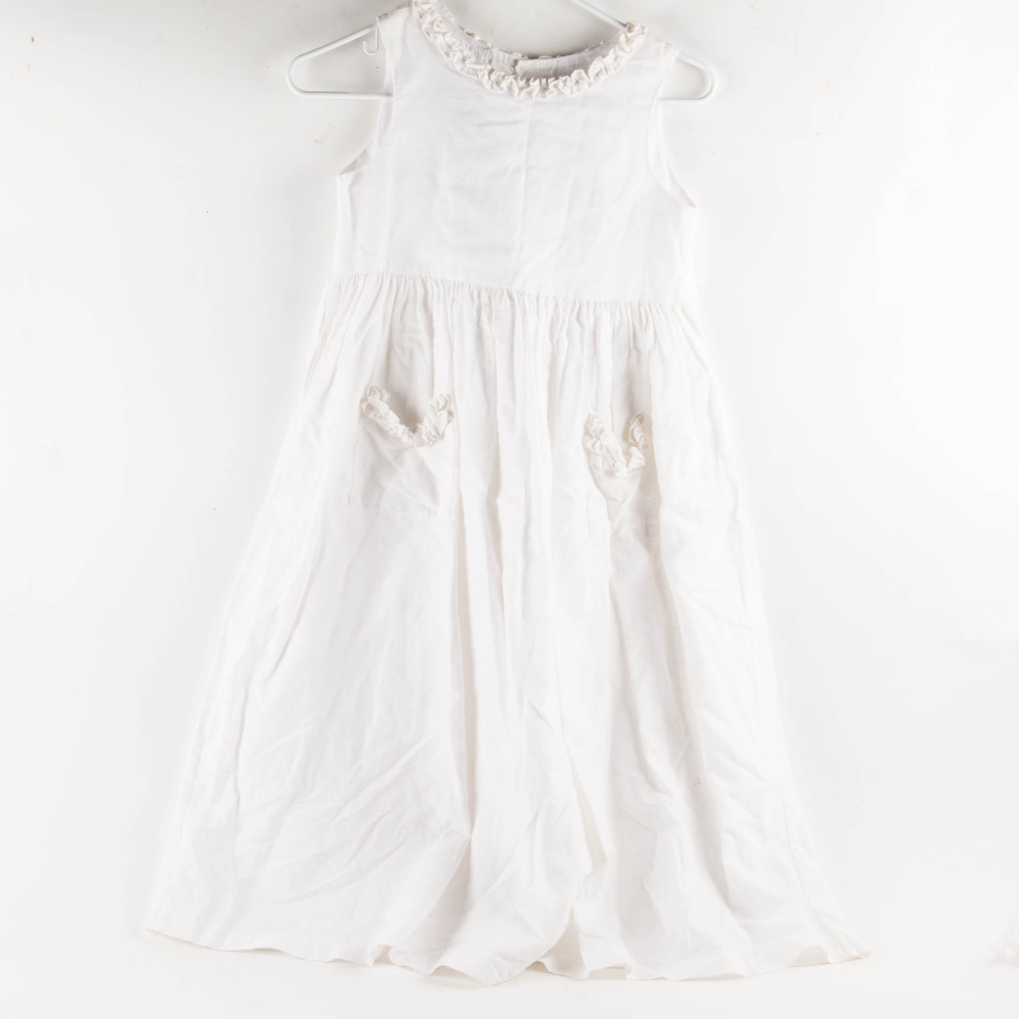 Kelly's Kids White Linen Dress