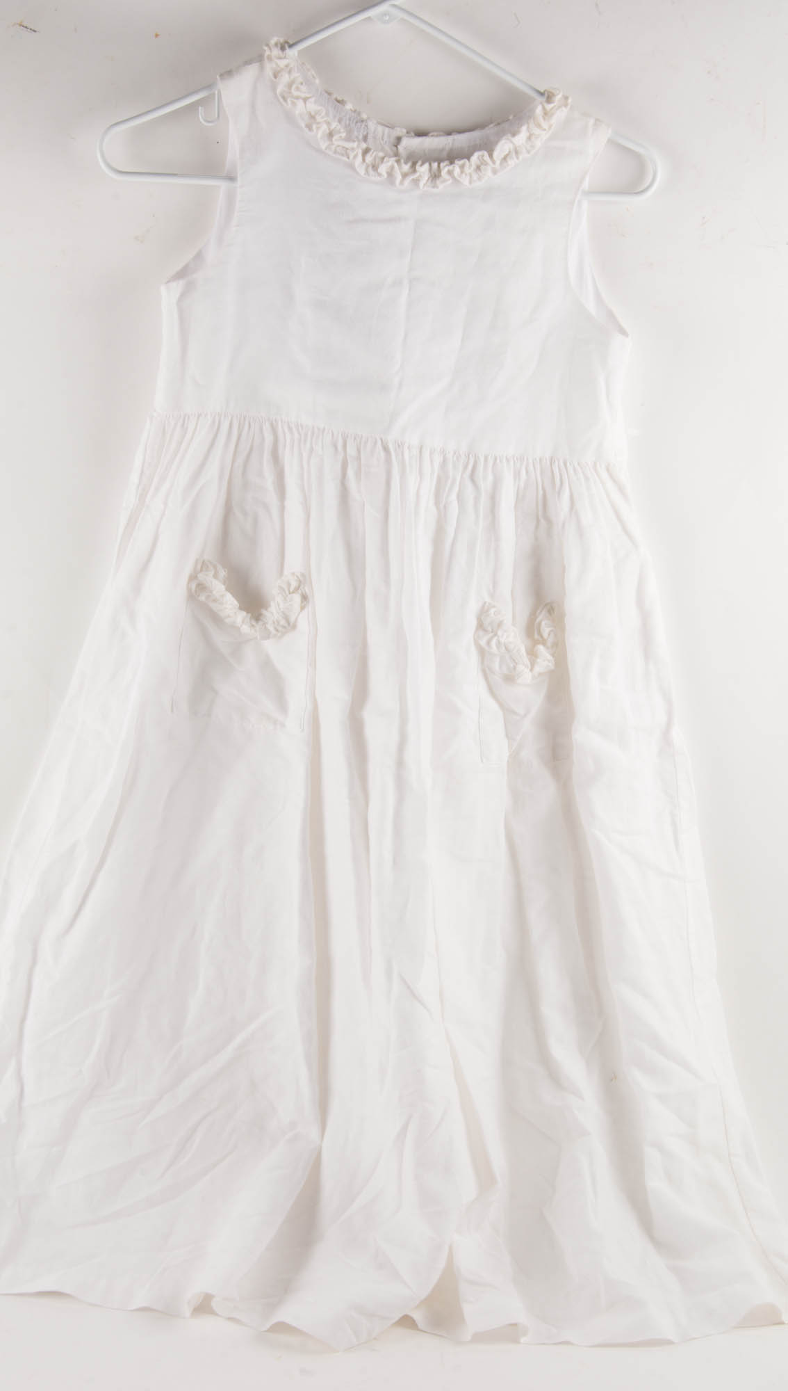 Kelly's Kids White Linen Dress