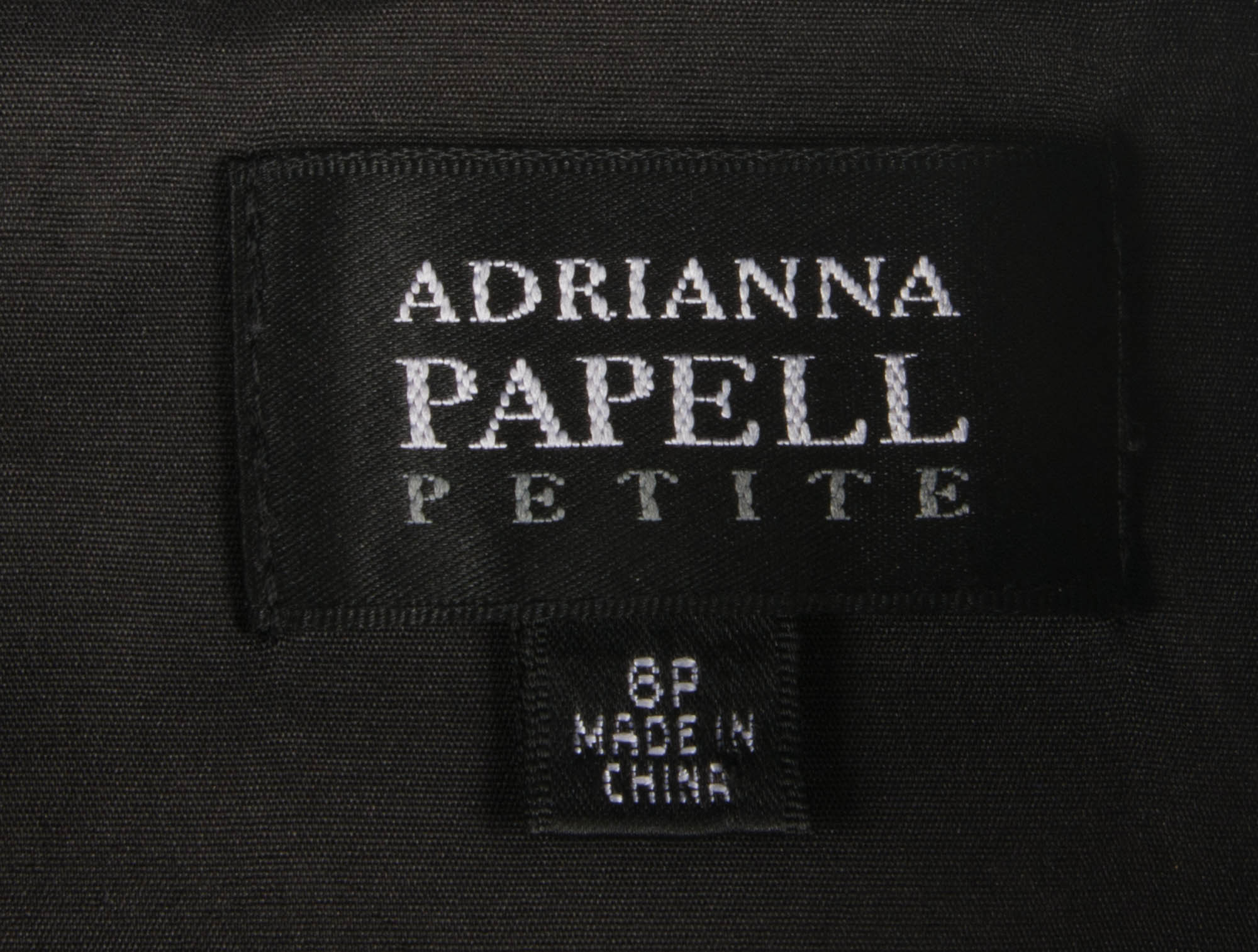 Adrianna Papell Petite Black and White Dress