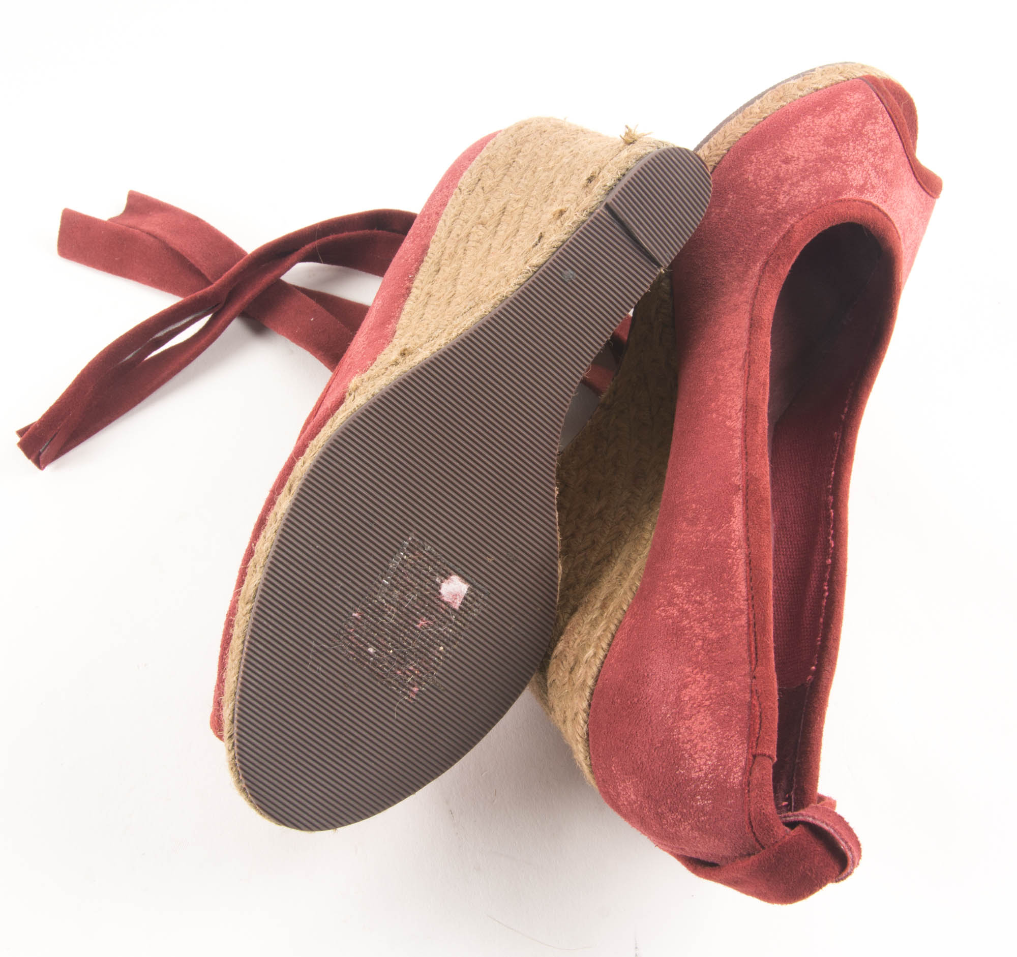 Kenneth Cole Maroon Handbag and Espadrilles