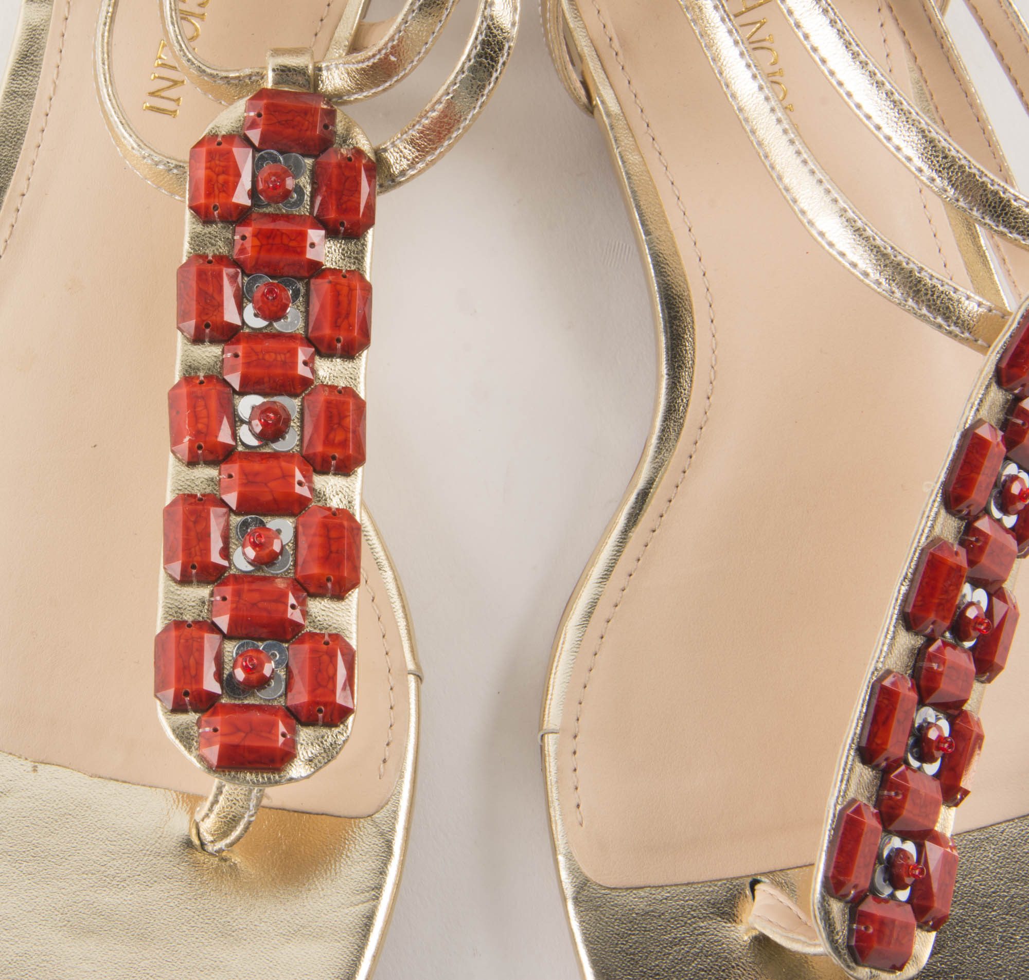 Enzo Angiolini Gold-tone Sandals