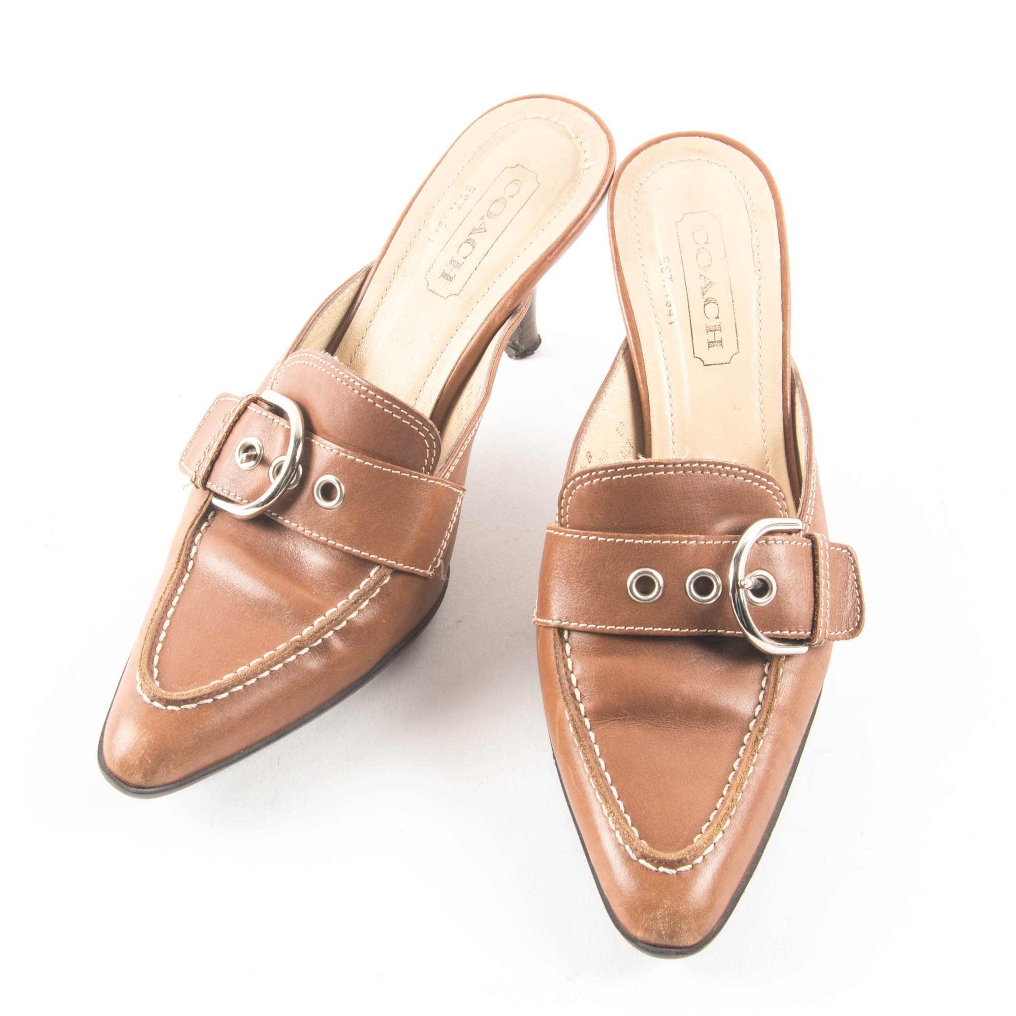 Coach Brown Mules