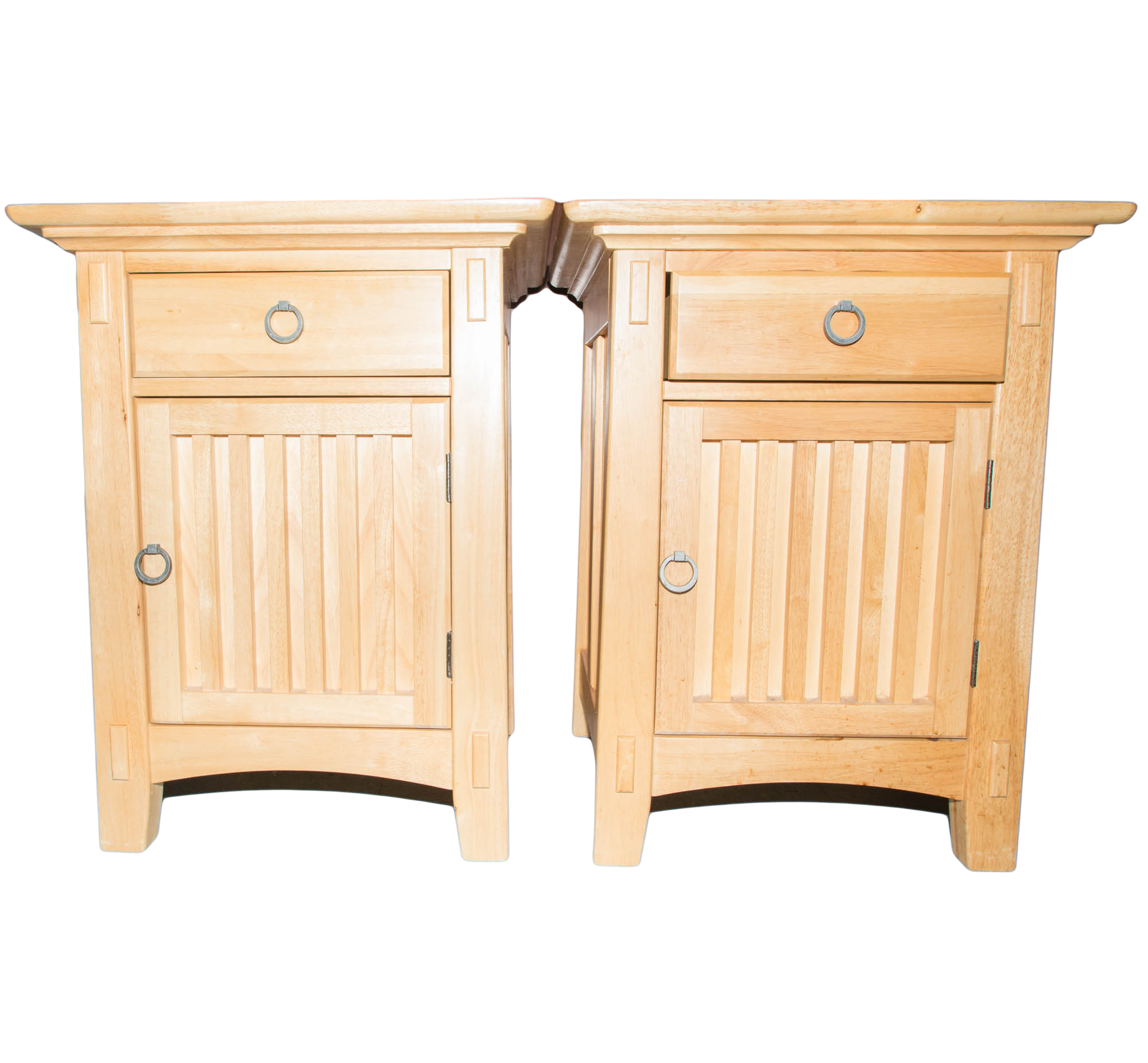 Pair of American Signature Oak Nightstands