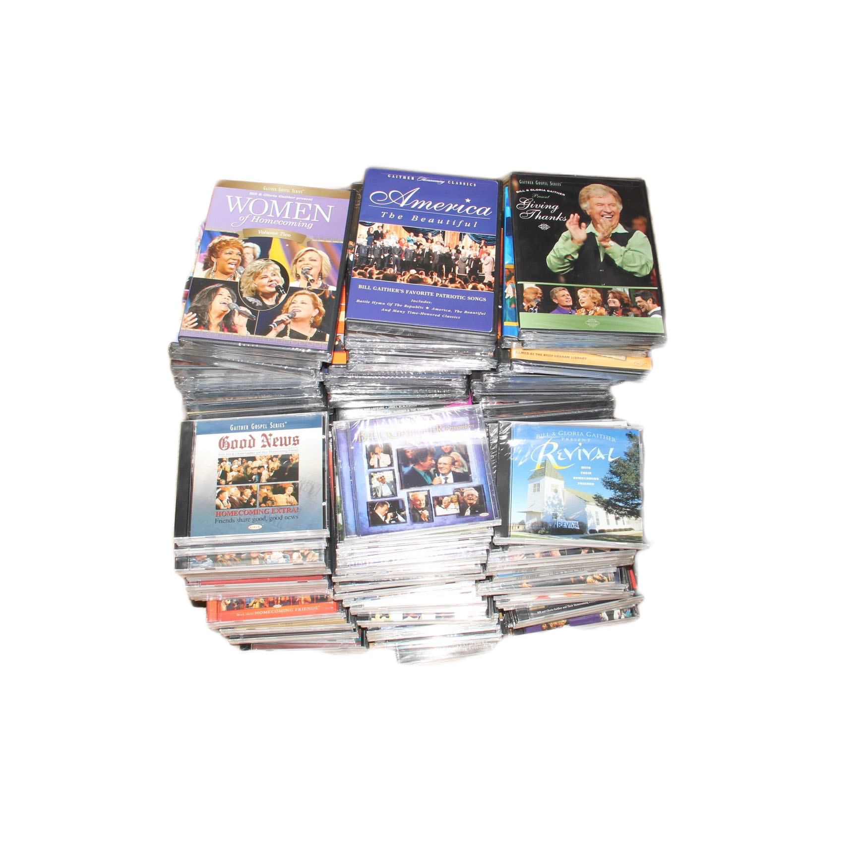 Large Collection of Gospel CDs and DVDs