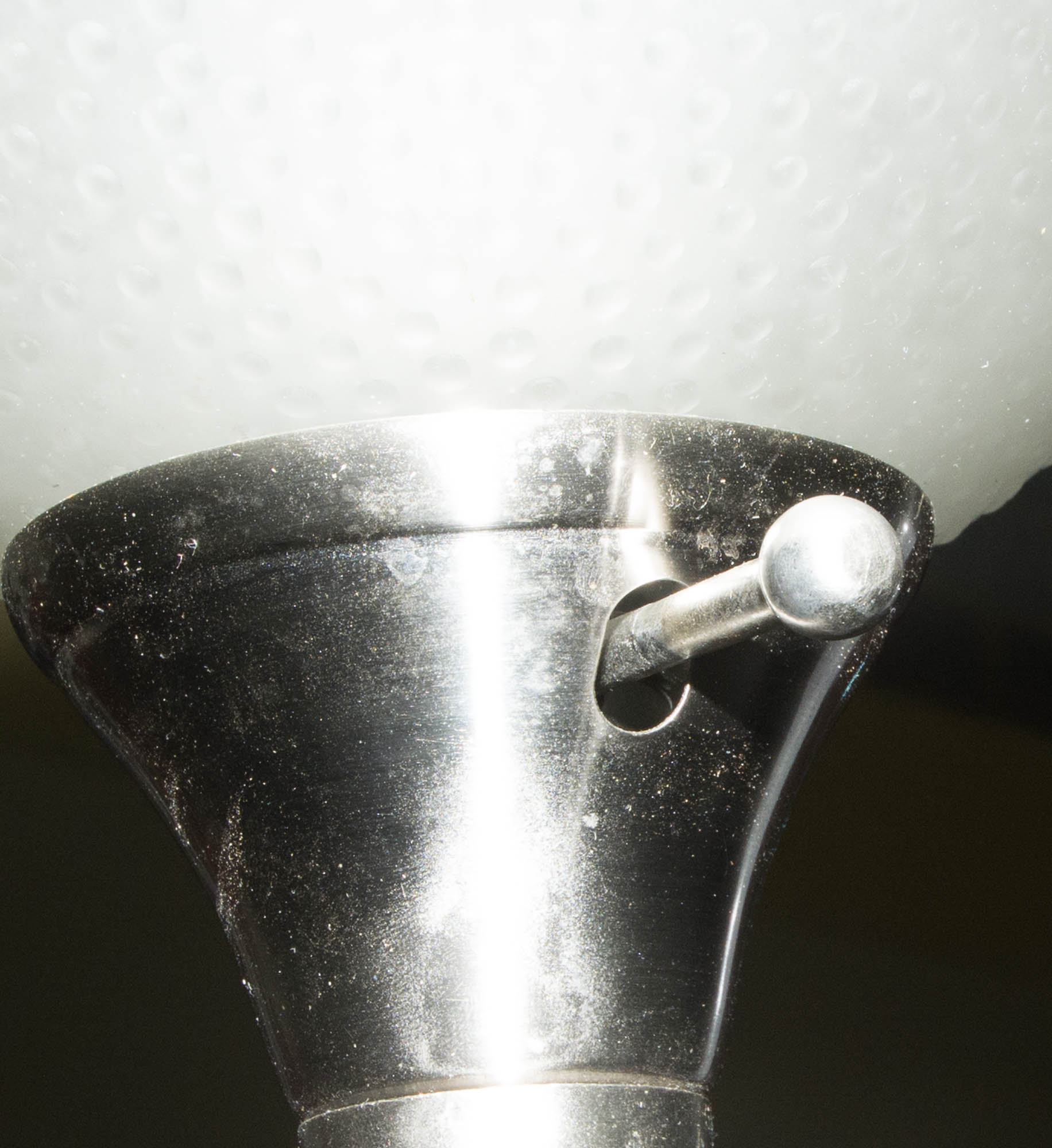 Silver-Tone Torchiere Floor Lamp