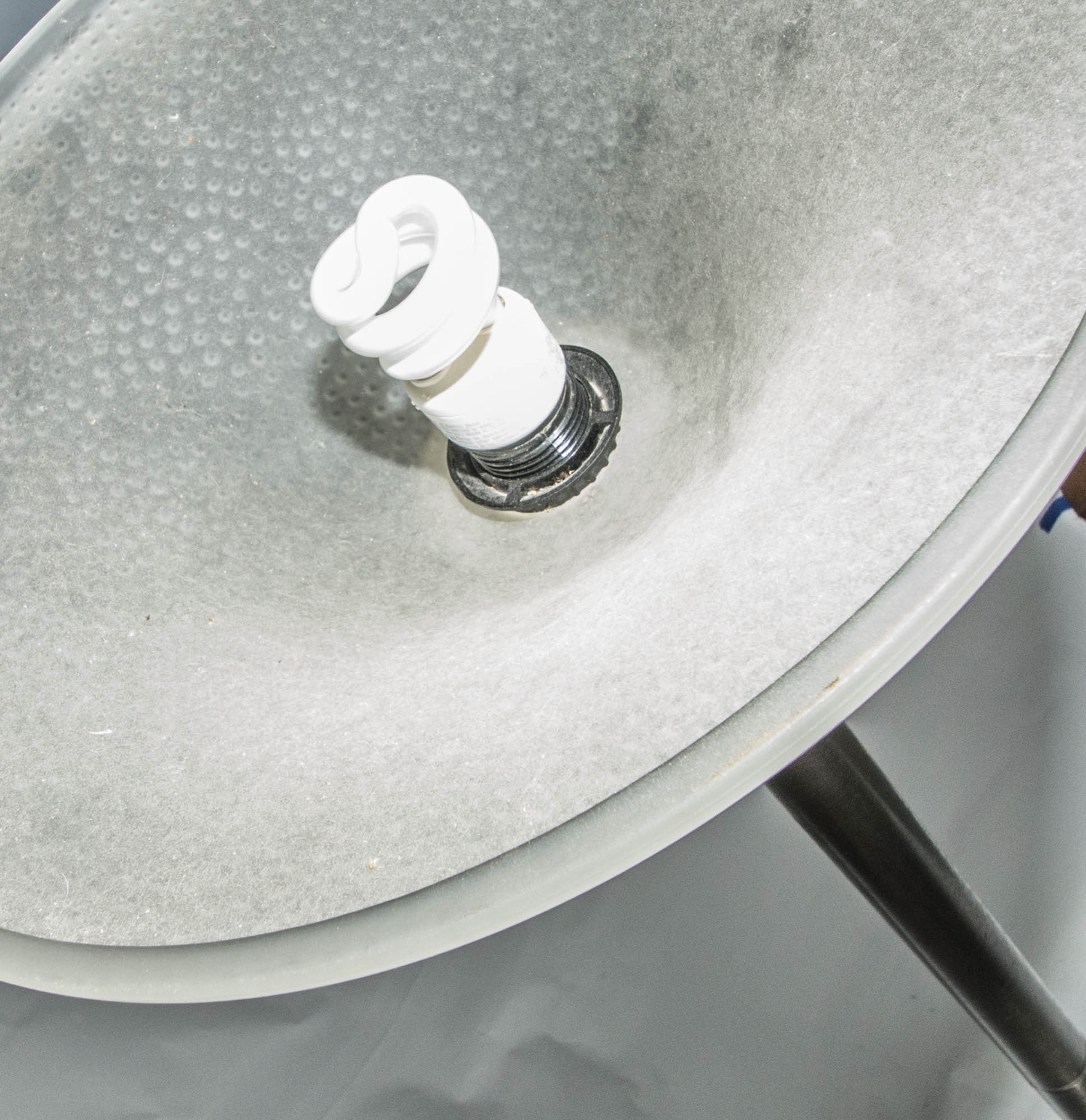 Silver-Tone Torchiere Floor Lamp