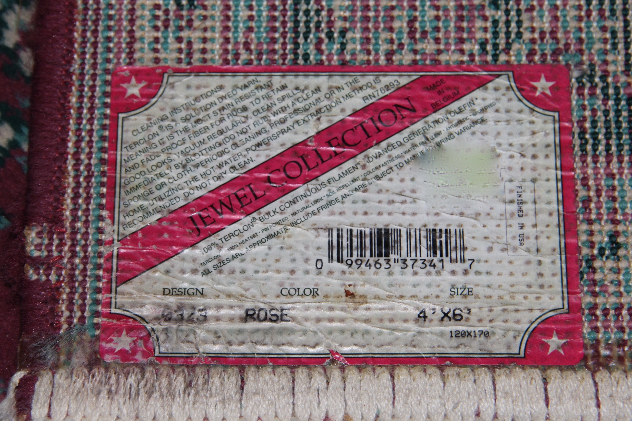 Machine Woven "Jewel Collection" Area Rug