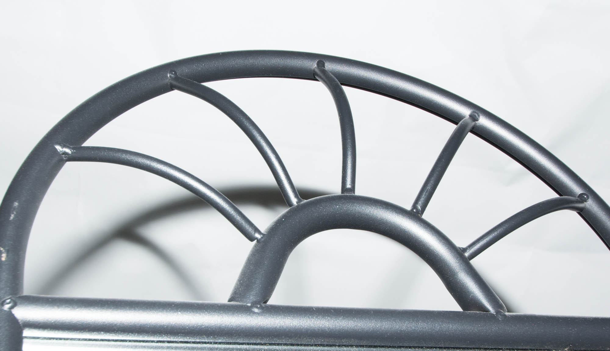 Black Metal Stand Mirror