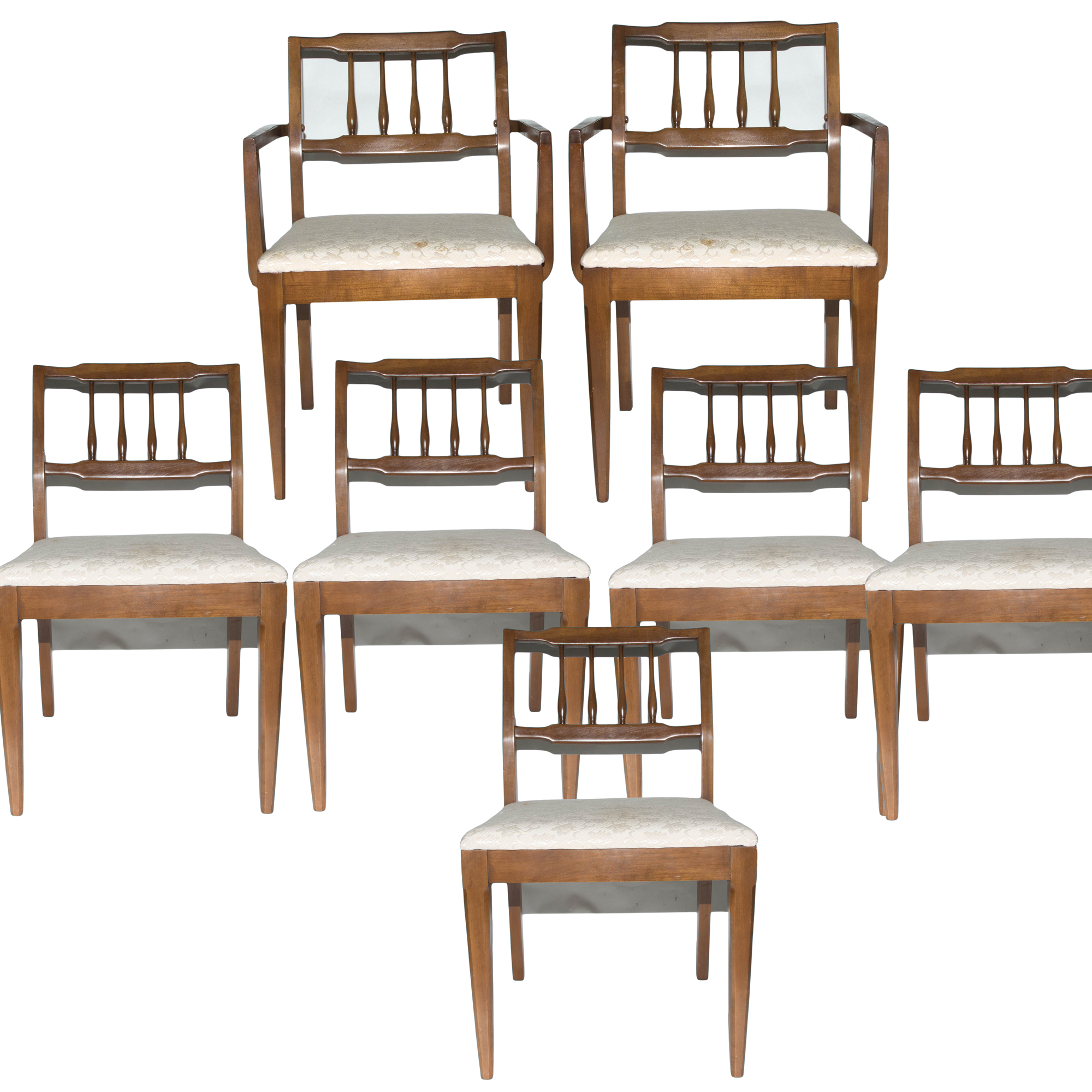 Upholstered Cherry Dining Chairs
