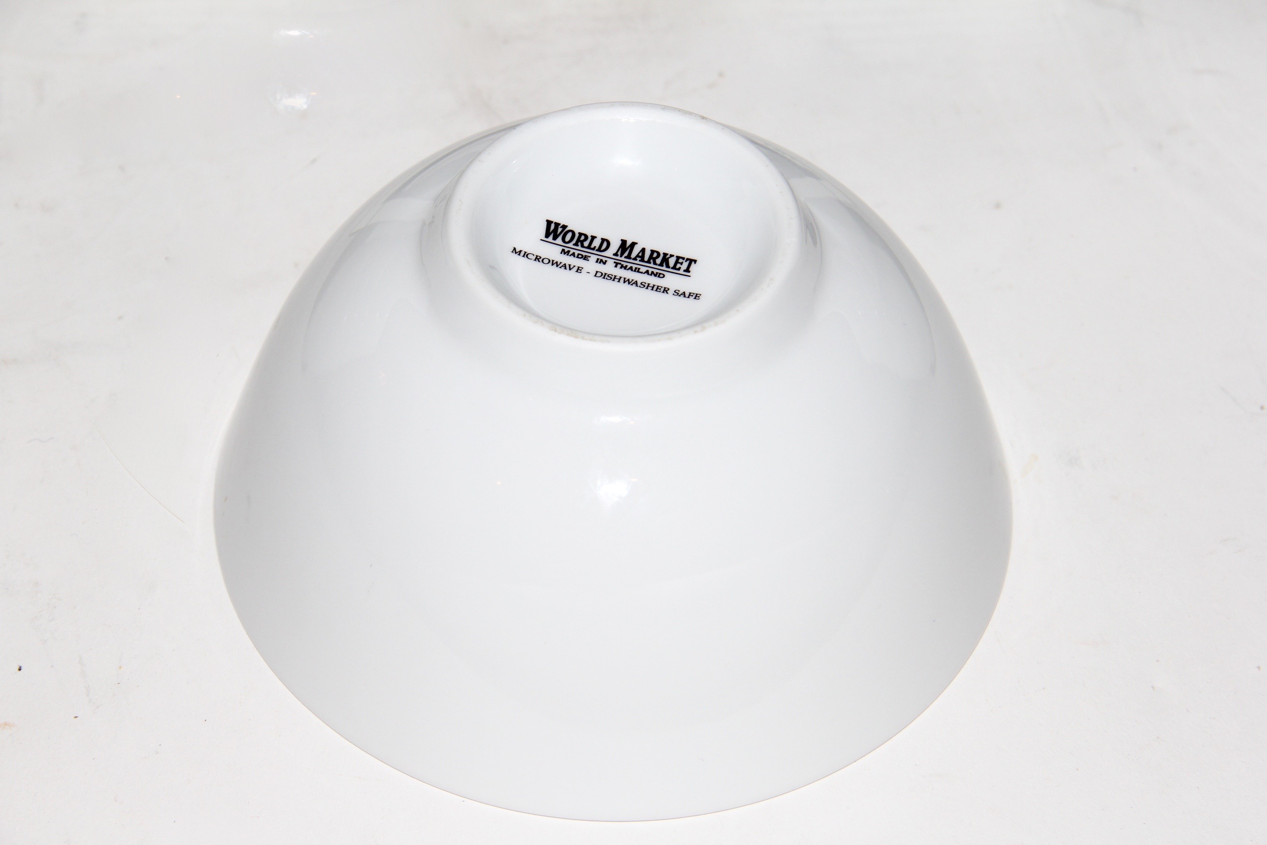 World Market White Ceramic Bowls and a Himark Gravy Boat