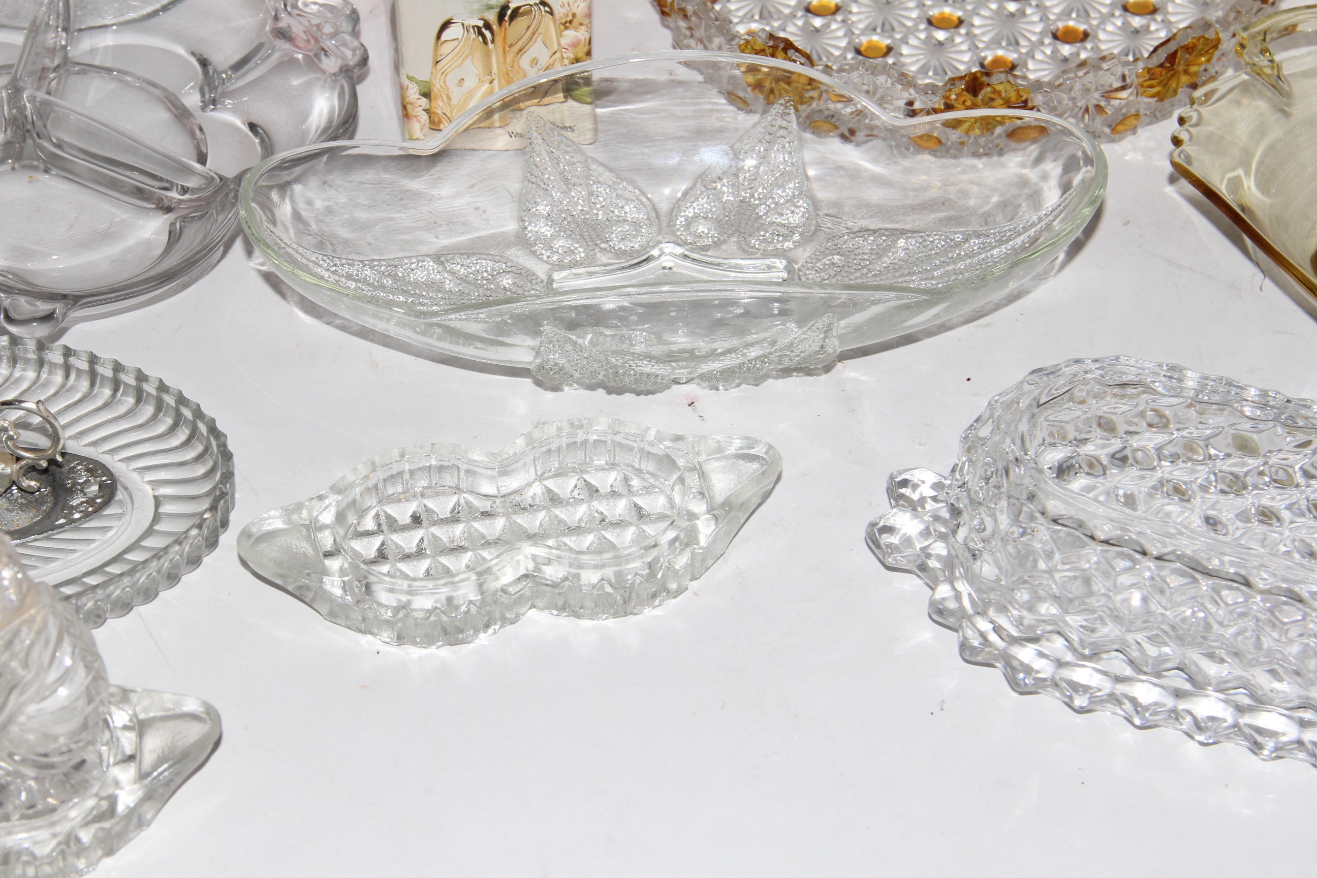 Assortment of Pressed and Cut Glass