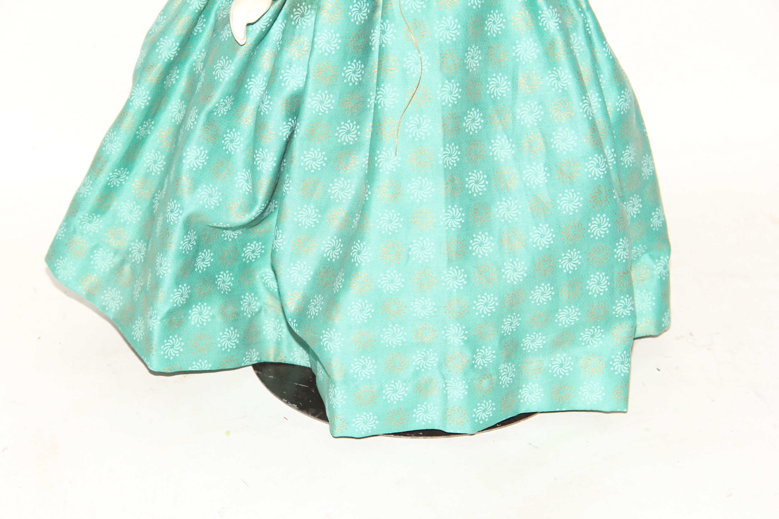 Late Victorian China Head Doll on Stand