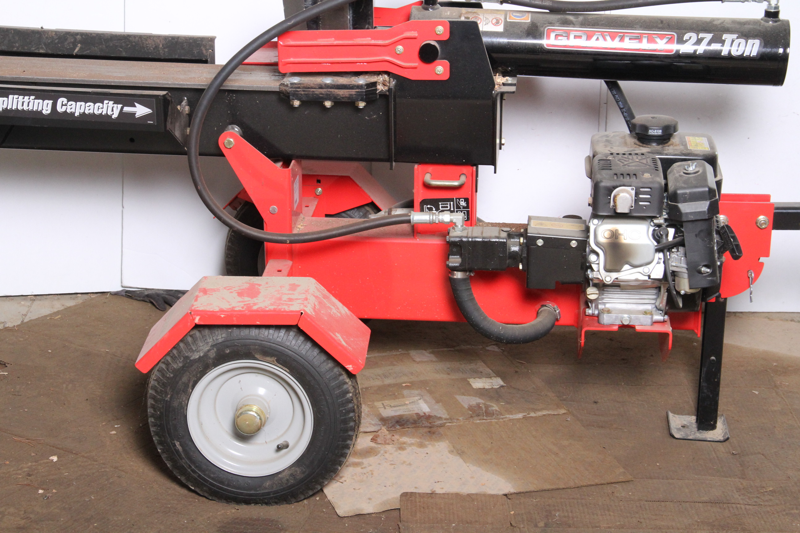 Gravely 27-Ton Horizontal / Vertical Gas Log Splitter