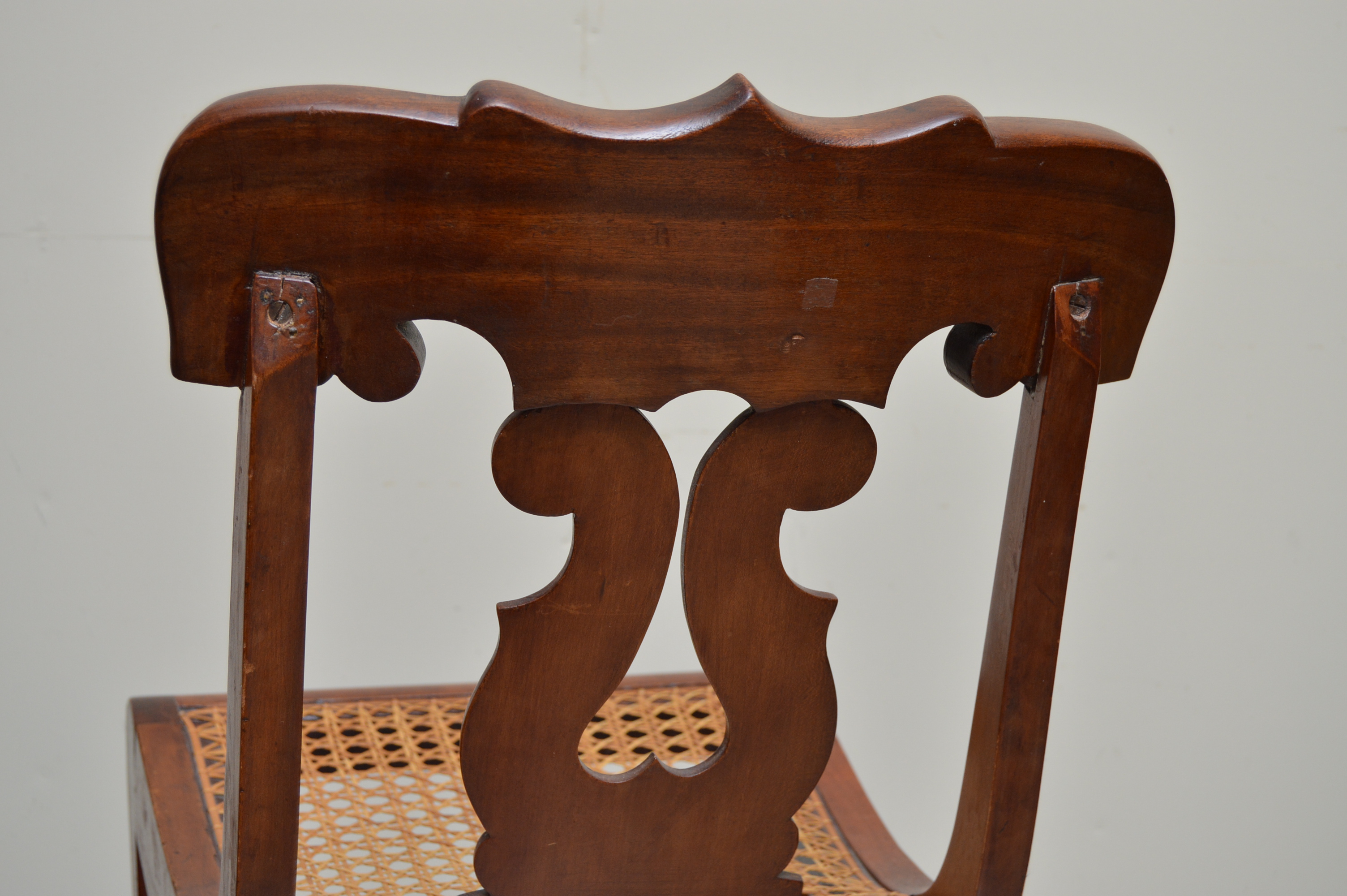 Pair of Cherry Lyre Back Dining Chairs