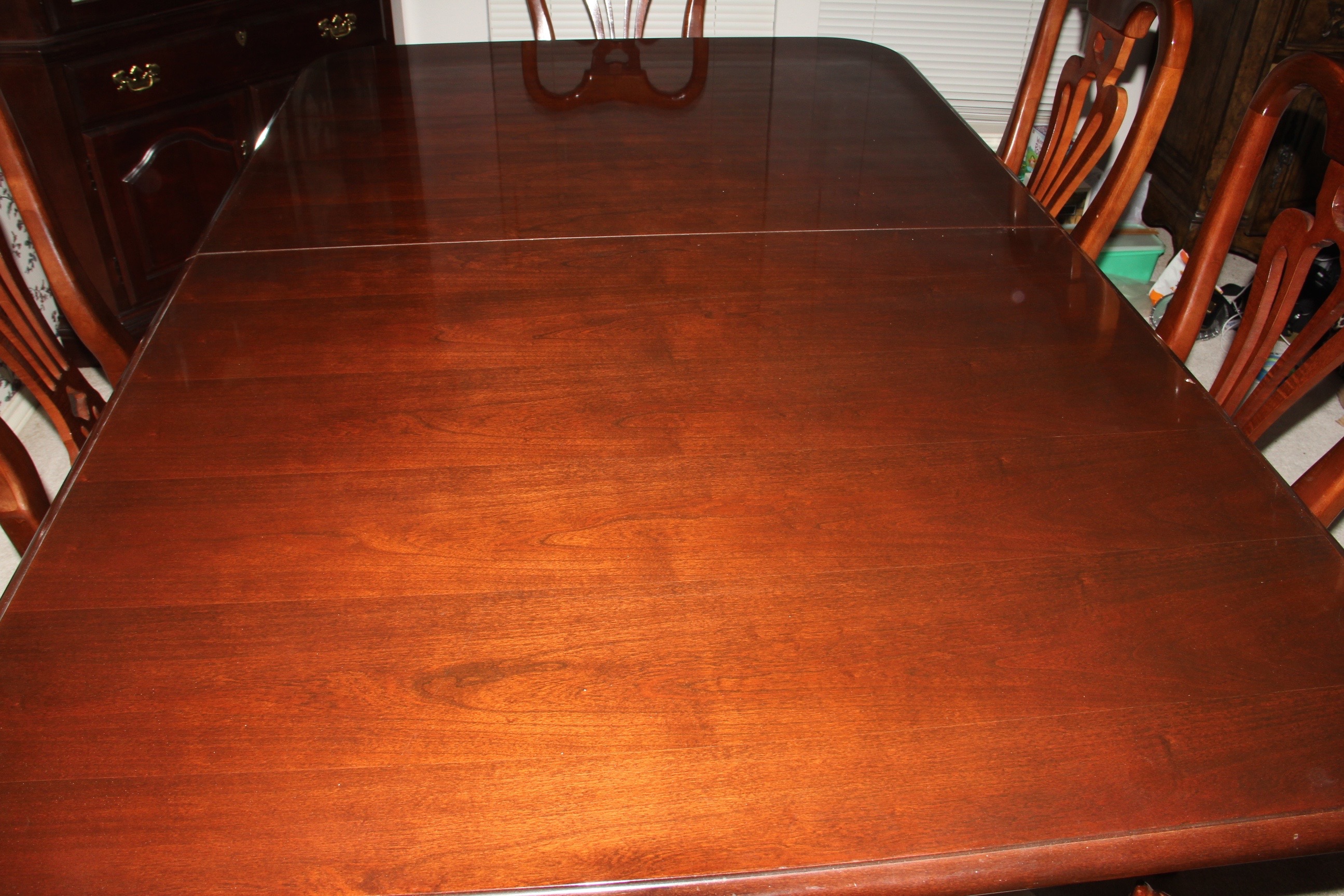 Cherry Dining Room Table with Chairs