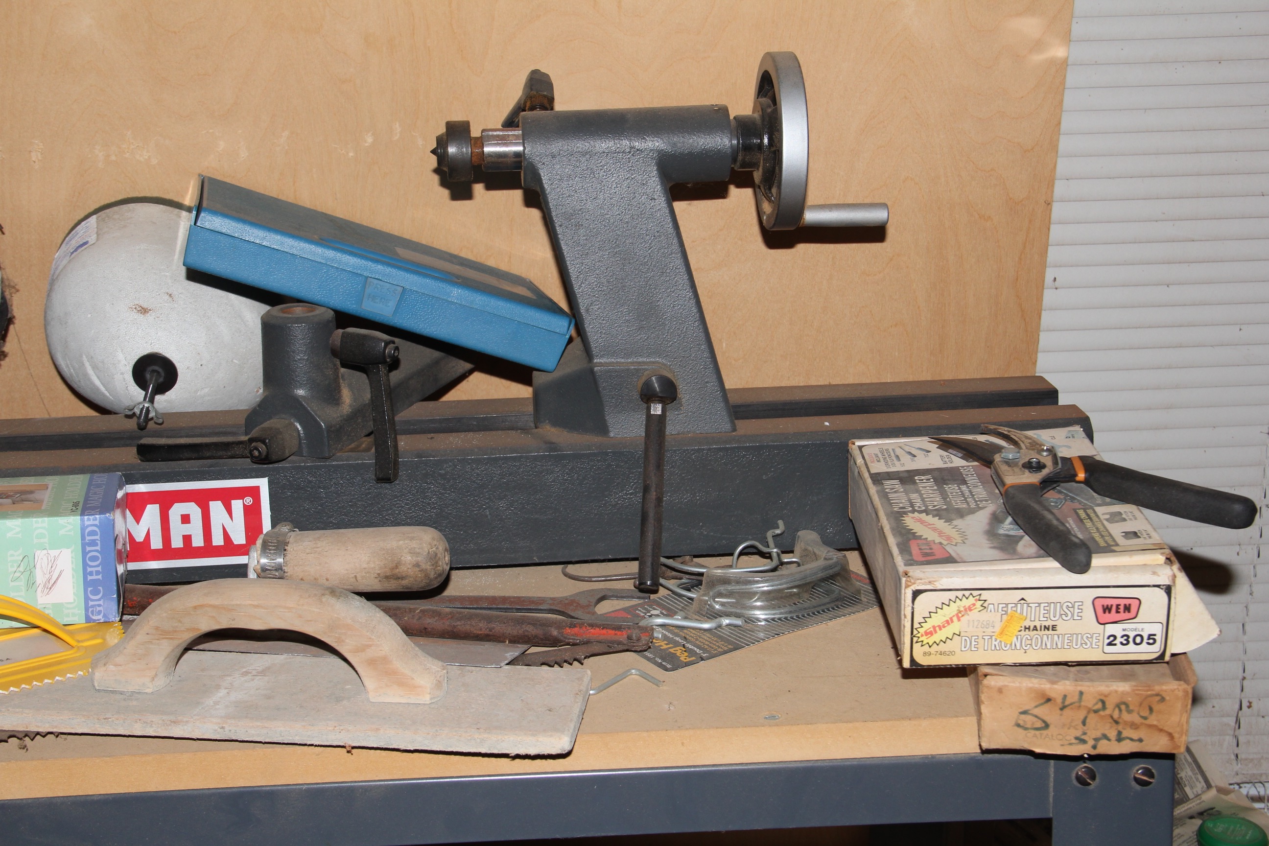 Craftsman Variable Speed Wood Lathe and Assorted Tools