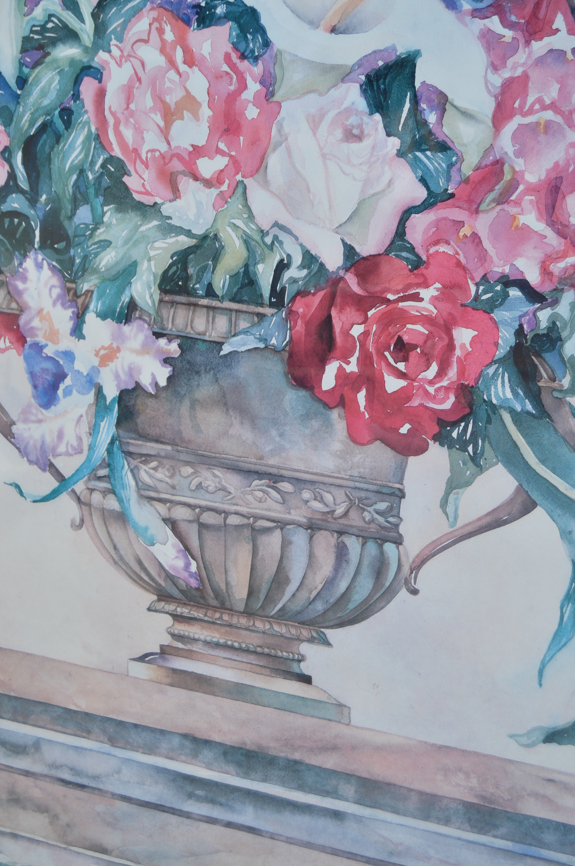 Large Framed Floral Giclee Print