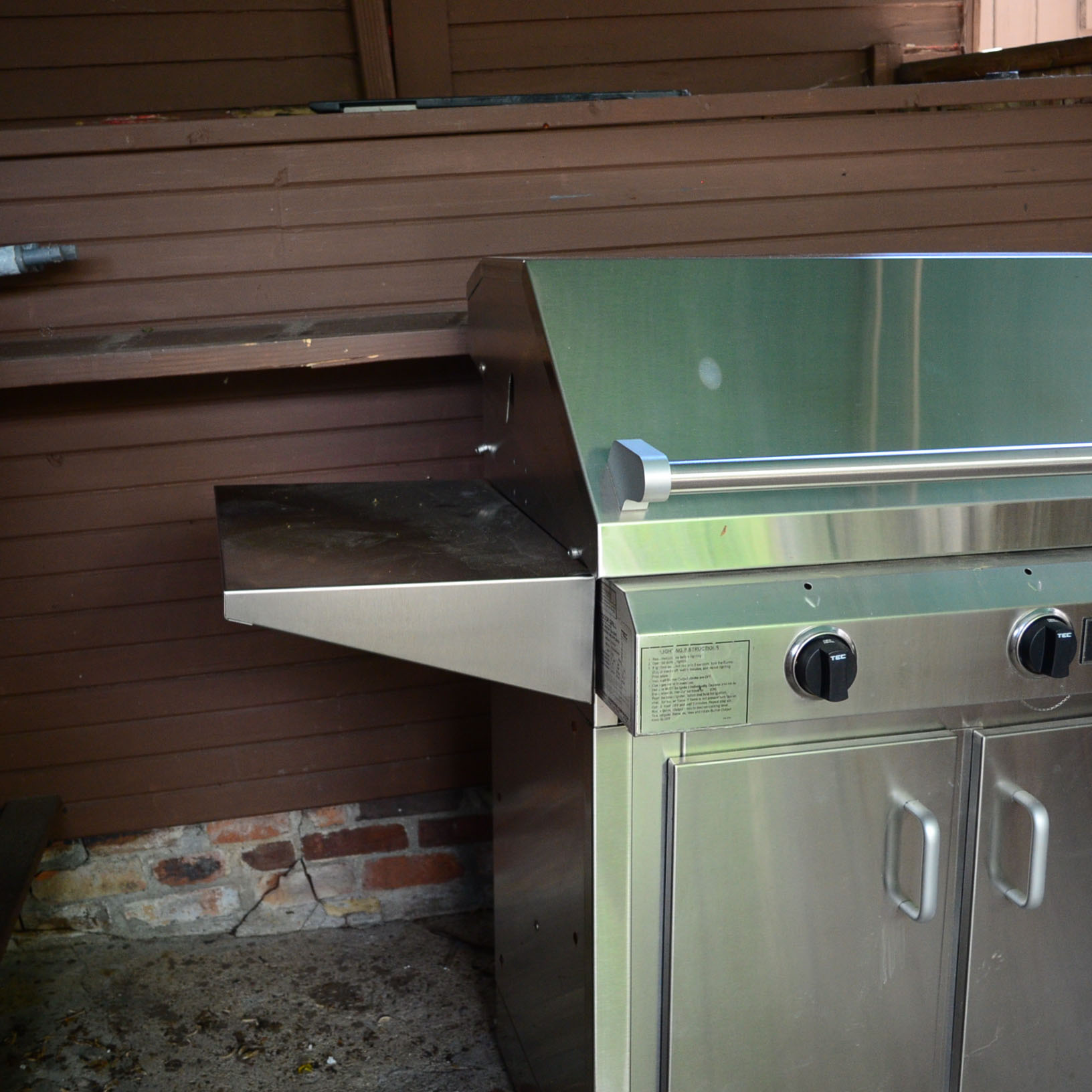 TEC Sterling III FR 36-Inch Infrared Propane Gas Grill On Cabinet