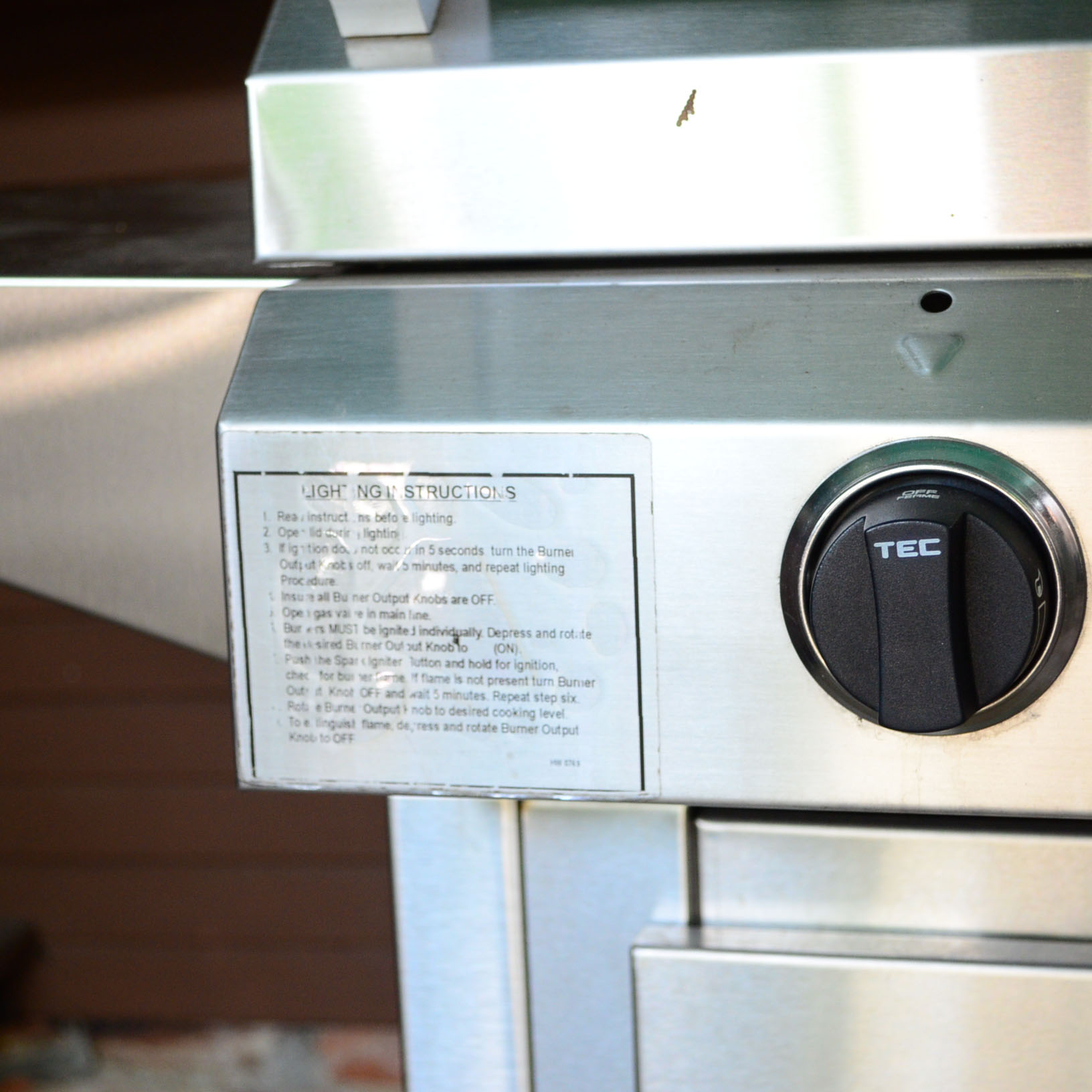 TEC Sterling III FR 36-Inch Infrared Propane Gas Grill On Cabinet