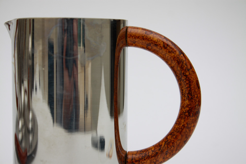 Inox Italy Modern Stainless Steel & Stone Coffee Service