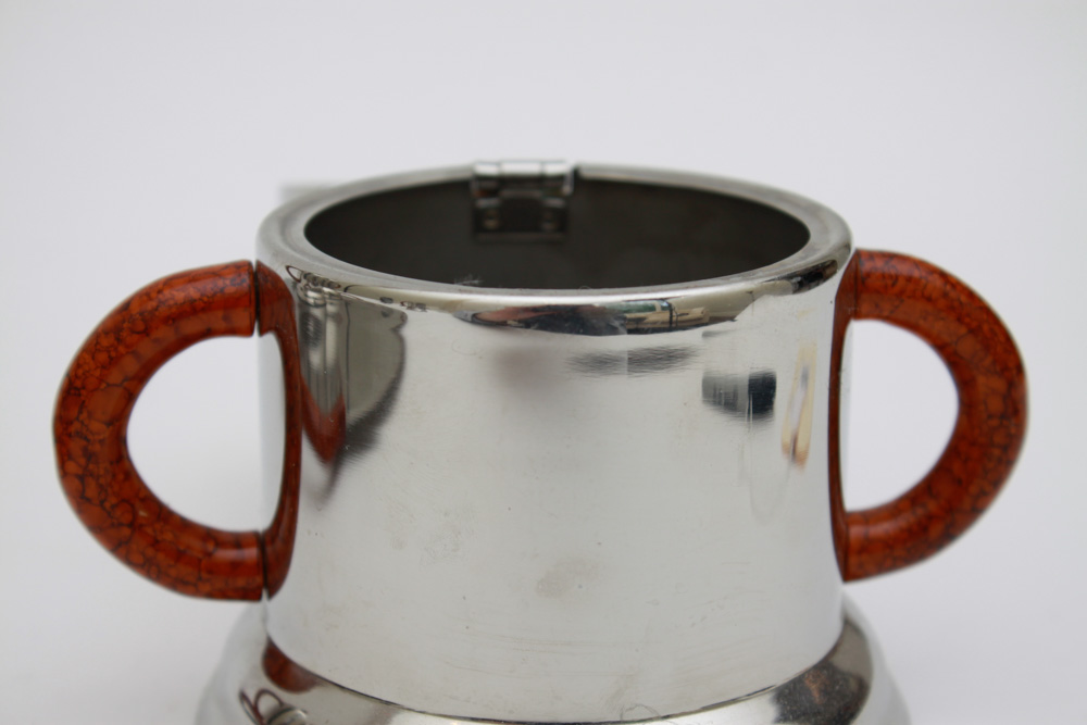 Inox Italy Modern Stainless Steel & Stone Coffee Service