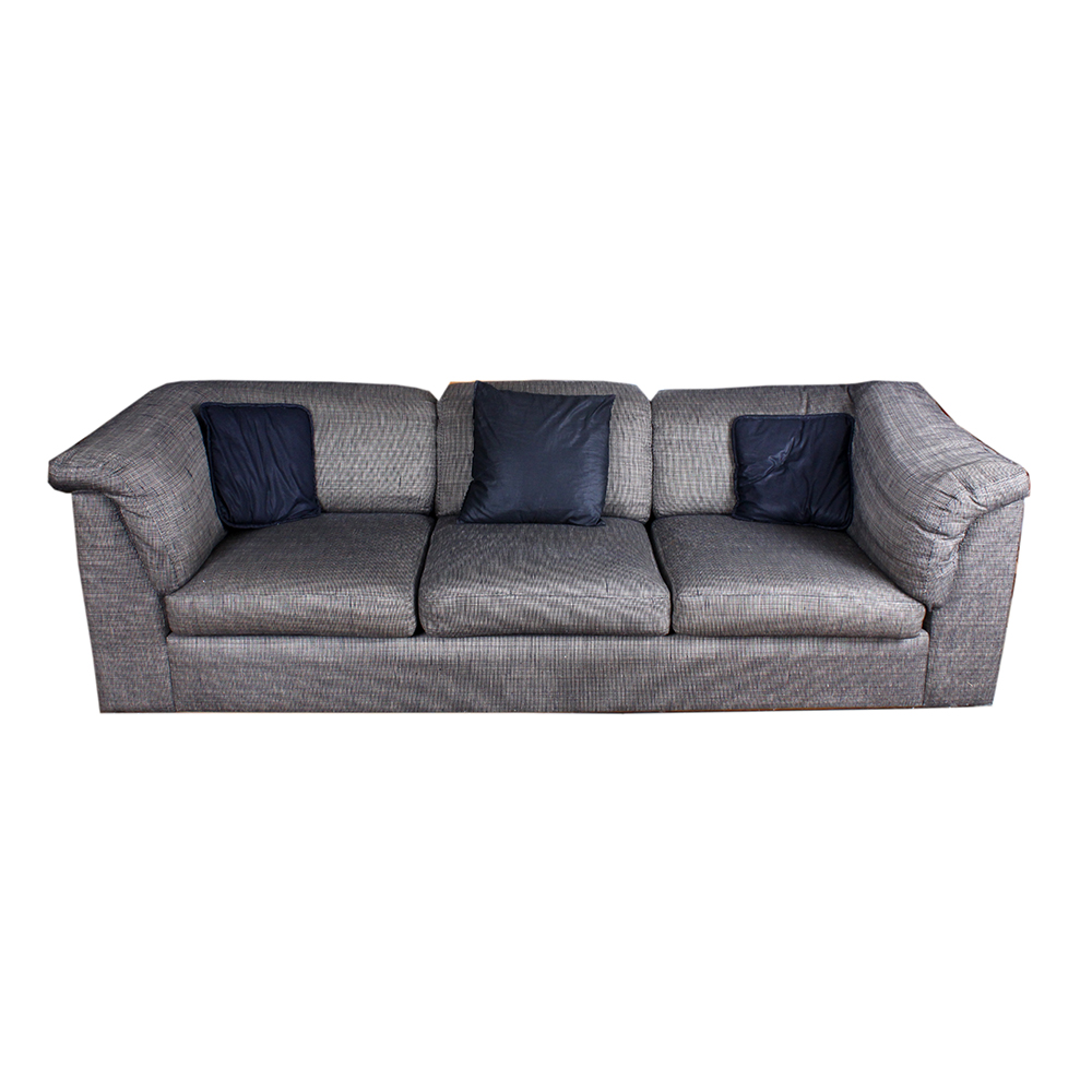 Modern Poplin Upholstered Sofa