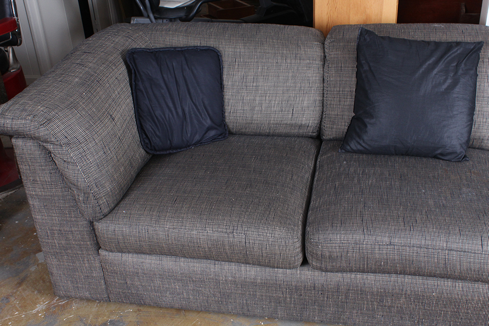 Modern Poplin Upholstered Sofa