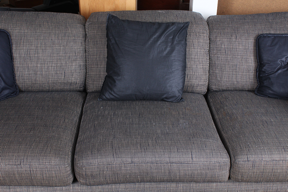 Modern Poplin Upholstered Sofa