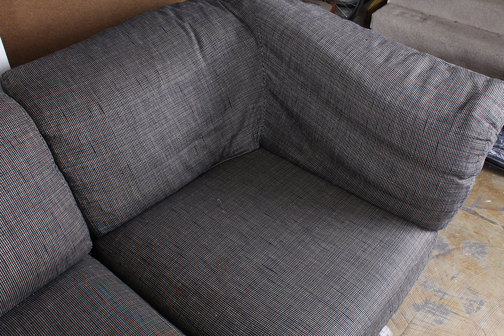 Modern Poplin Upholstered Sofa