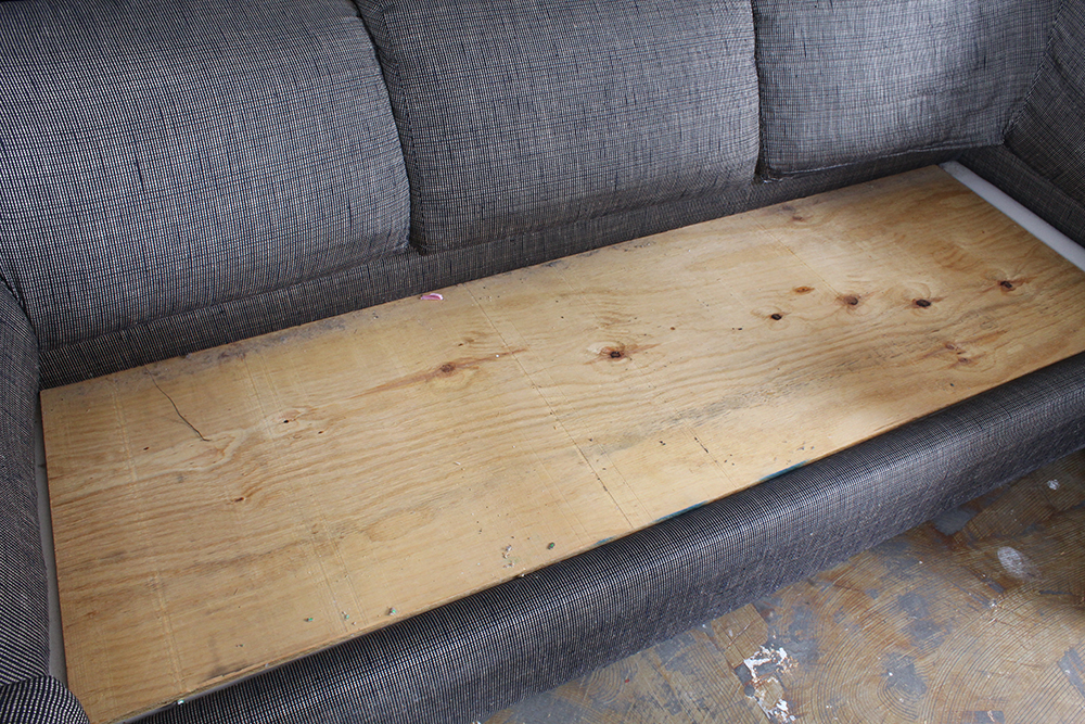 Modern Poplin Upholstered Sofa