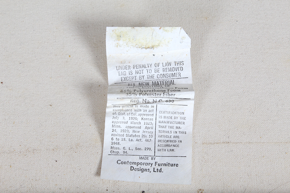 Modern Poplin Upholstered Sofa