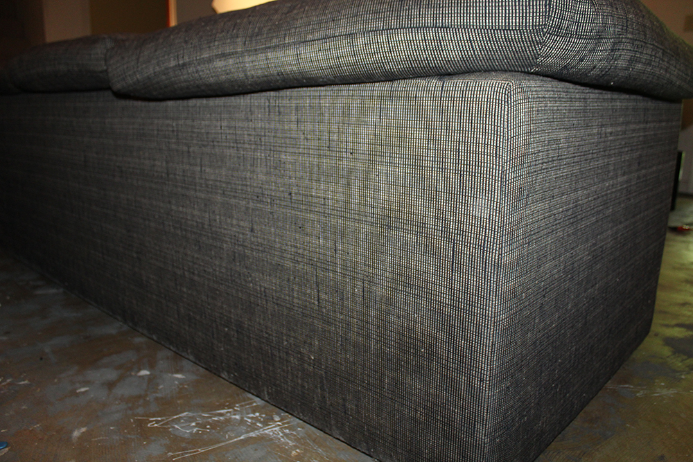 Modern Poplin Upholstered Sofa