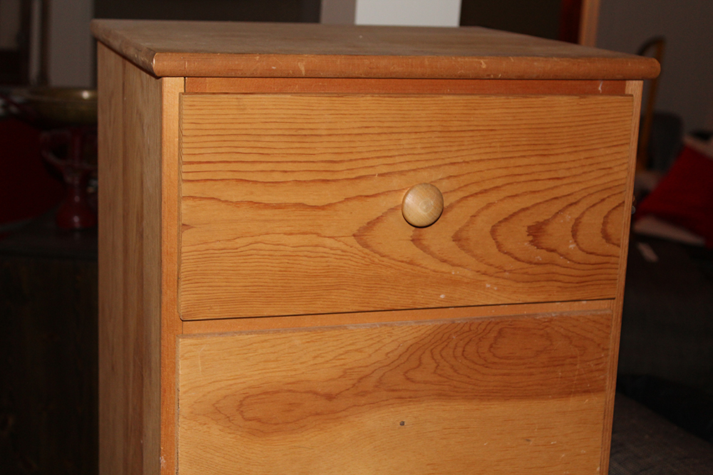 Primitive Blonde Wood Chest of Drawers
