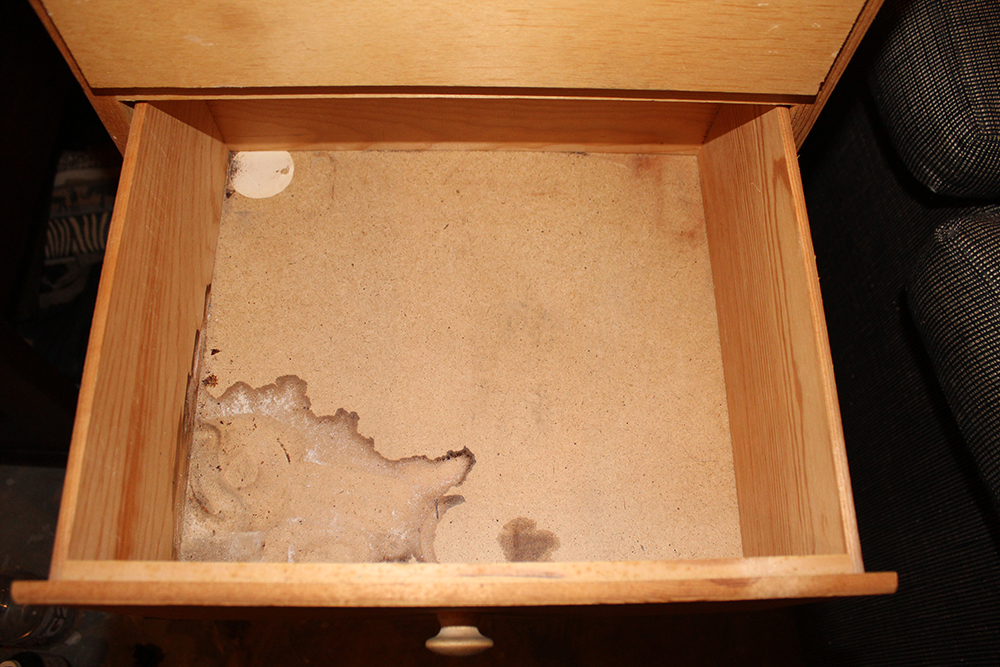 Primitive Blonde Wood Chest of Drawers