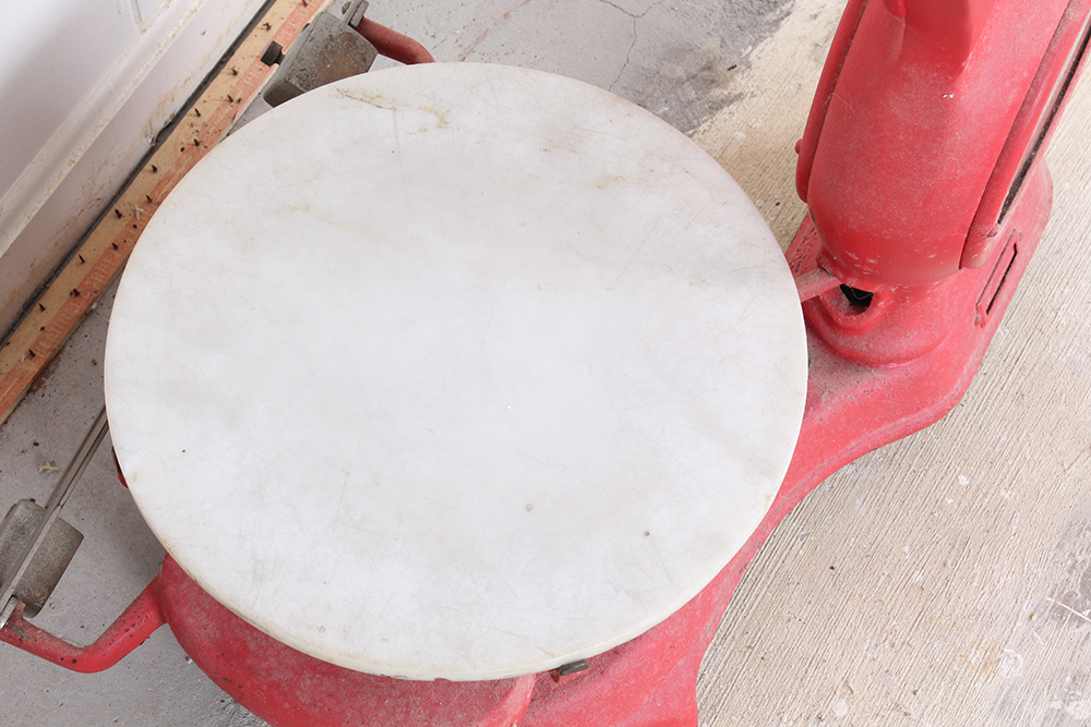 Antique Red Cast Iron Stimpson Computing Scale Co. Scale