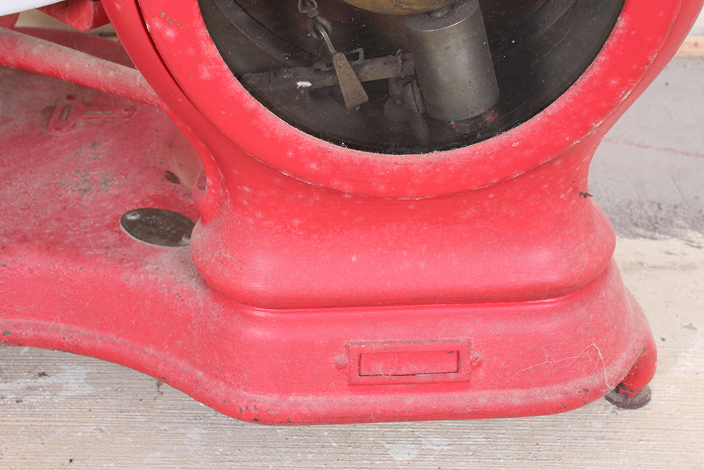 Antique Red Cast Iron Stimpson Computing Scale Co. Scale