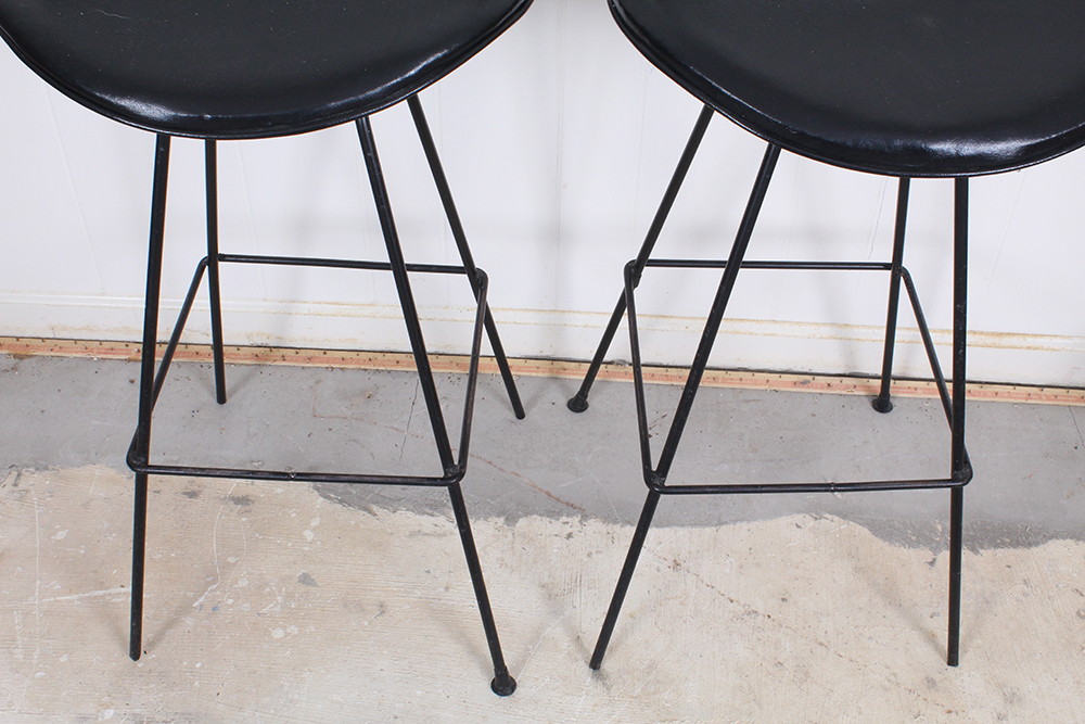 Pair of Wrought Iron Bar Chairs